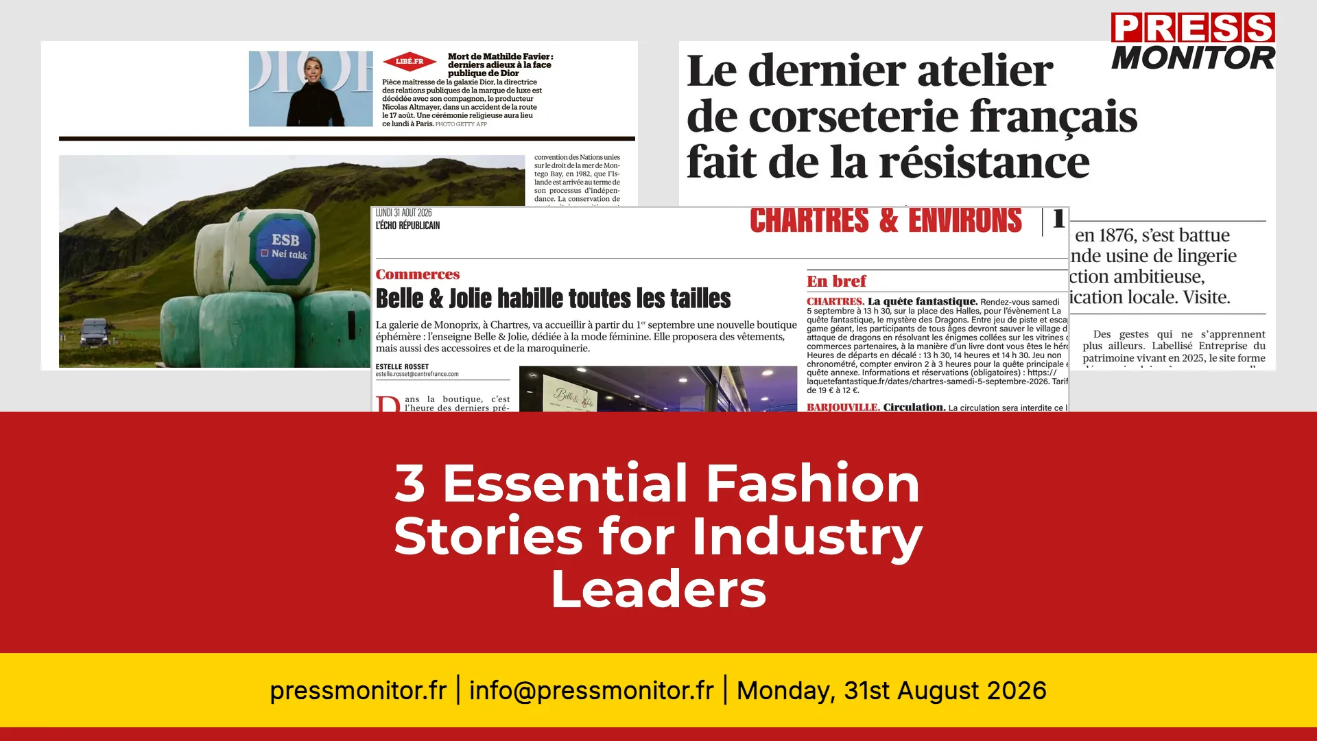 3 Essential Fashion Stories for Industry Leaders