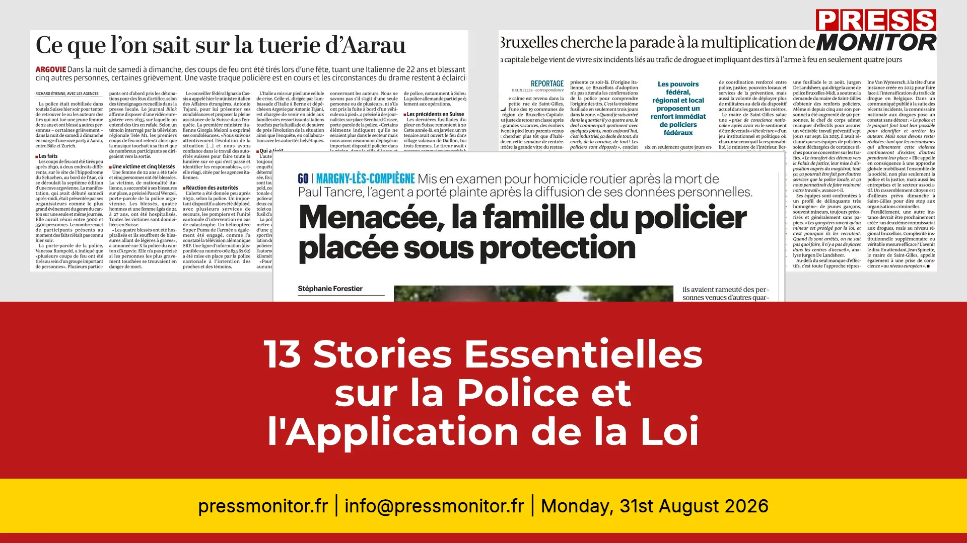 13 Stories Essentielles sur la Police et l'Application de la Loi pour les Décideurs