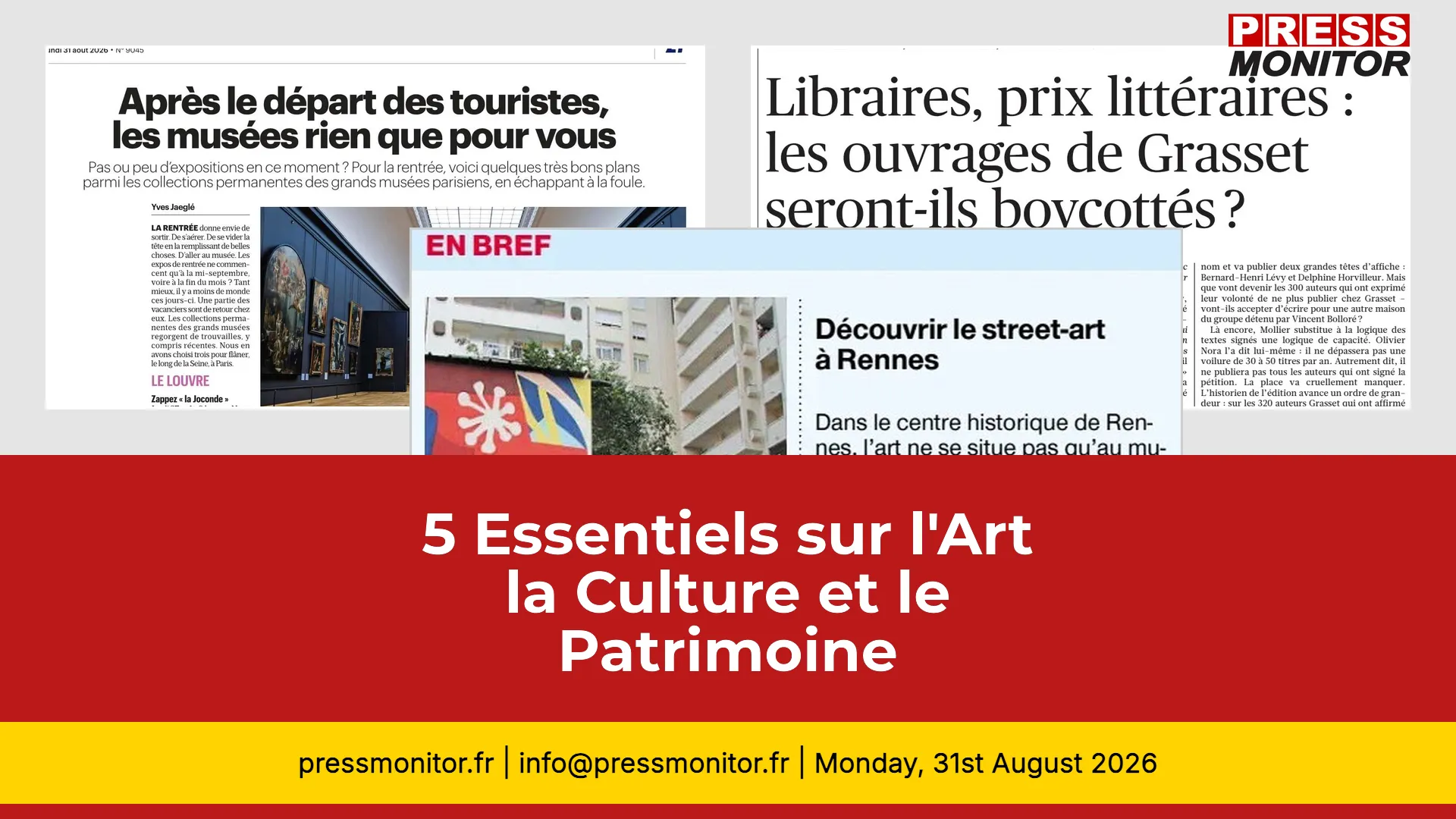 5 Essentiels sur l'Art, la Culture et le Patrimoine