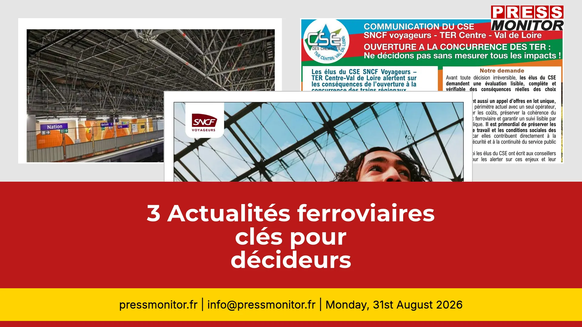 3 Actualités ferroviaires clés pour décideurs