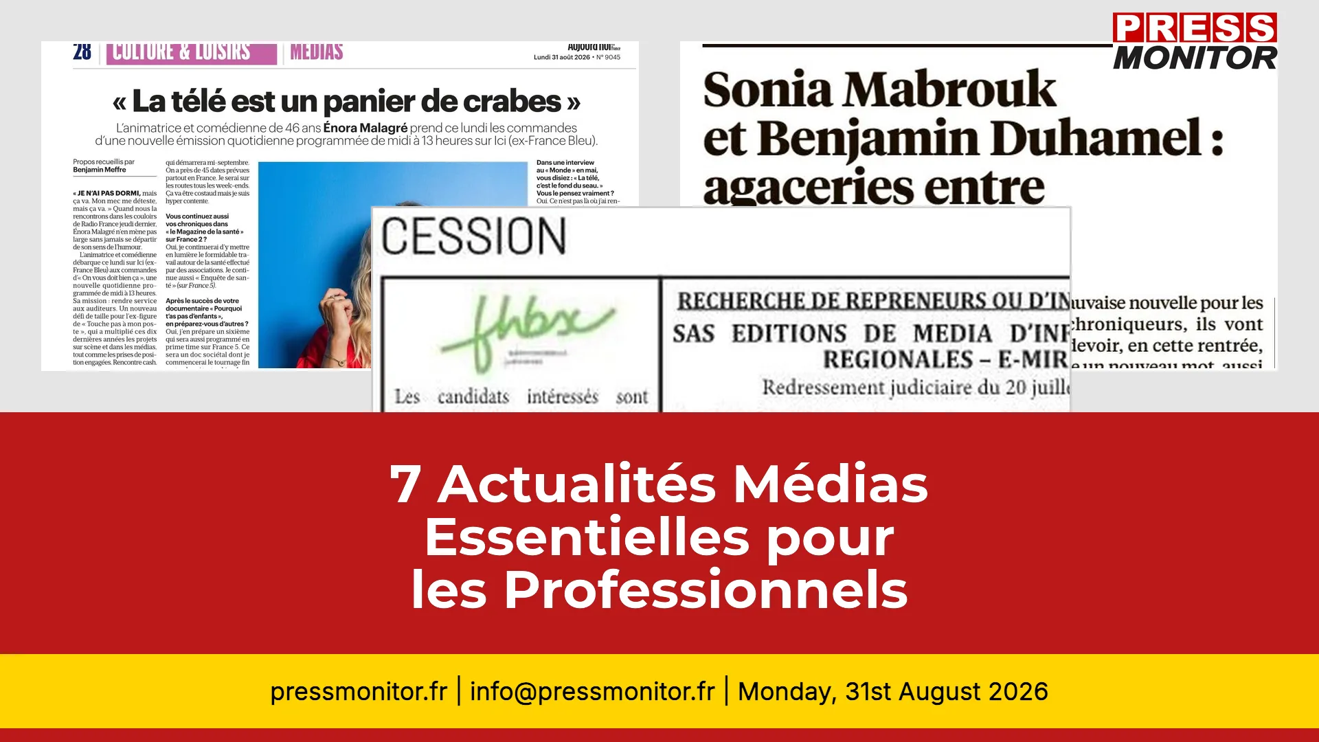 7 Actualités Médias Essentielles pour les Professionnels