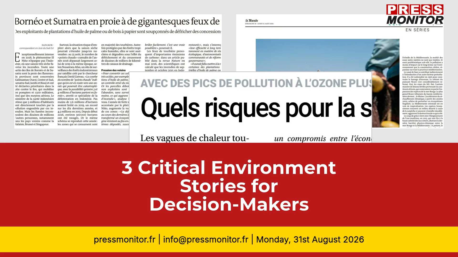 3 Critical Environment Stories for Decision-Makers