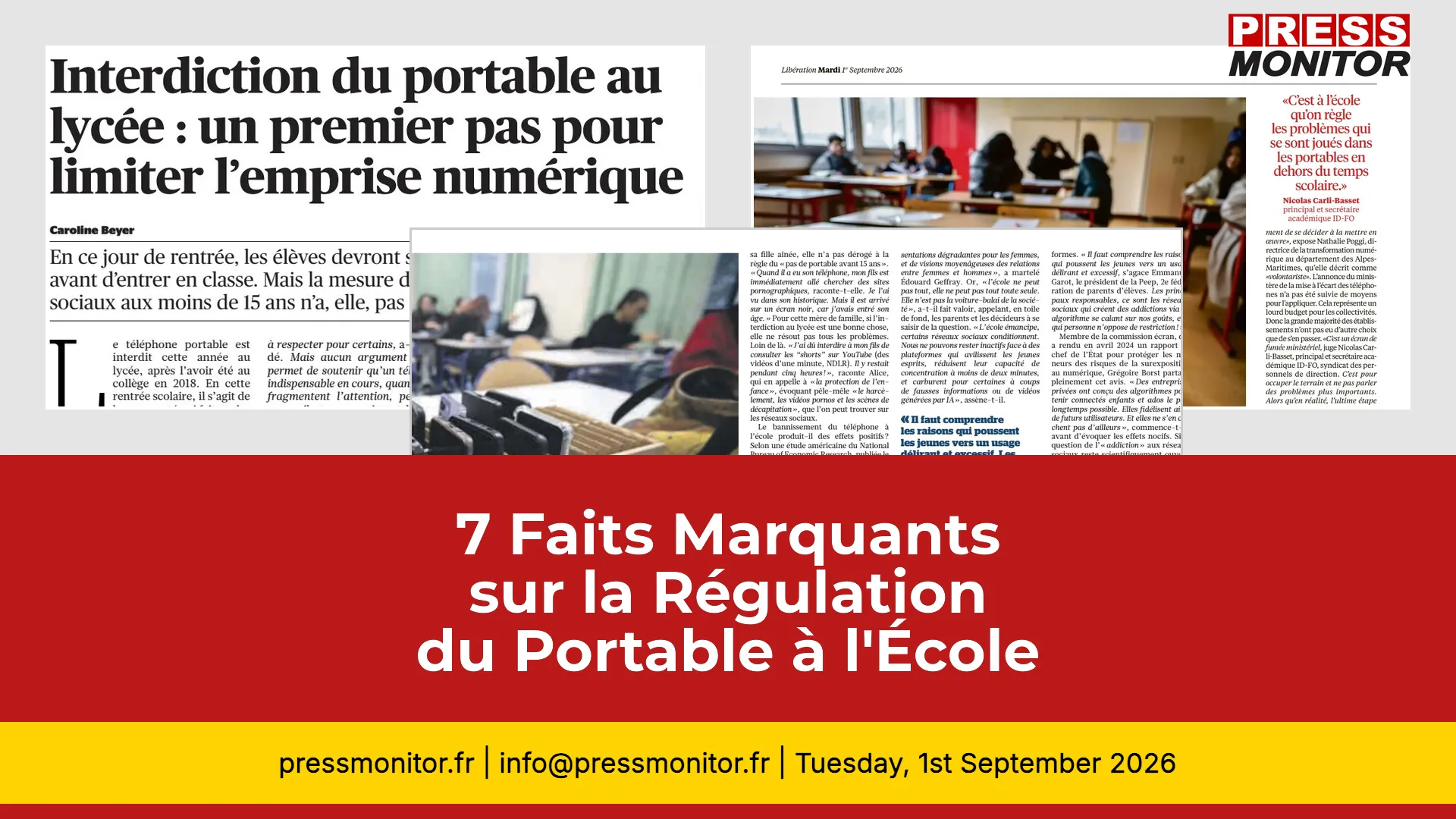 7 Faits Marquants sur la Régulation du Portable à l'École en France