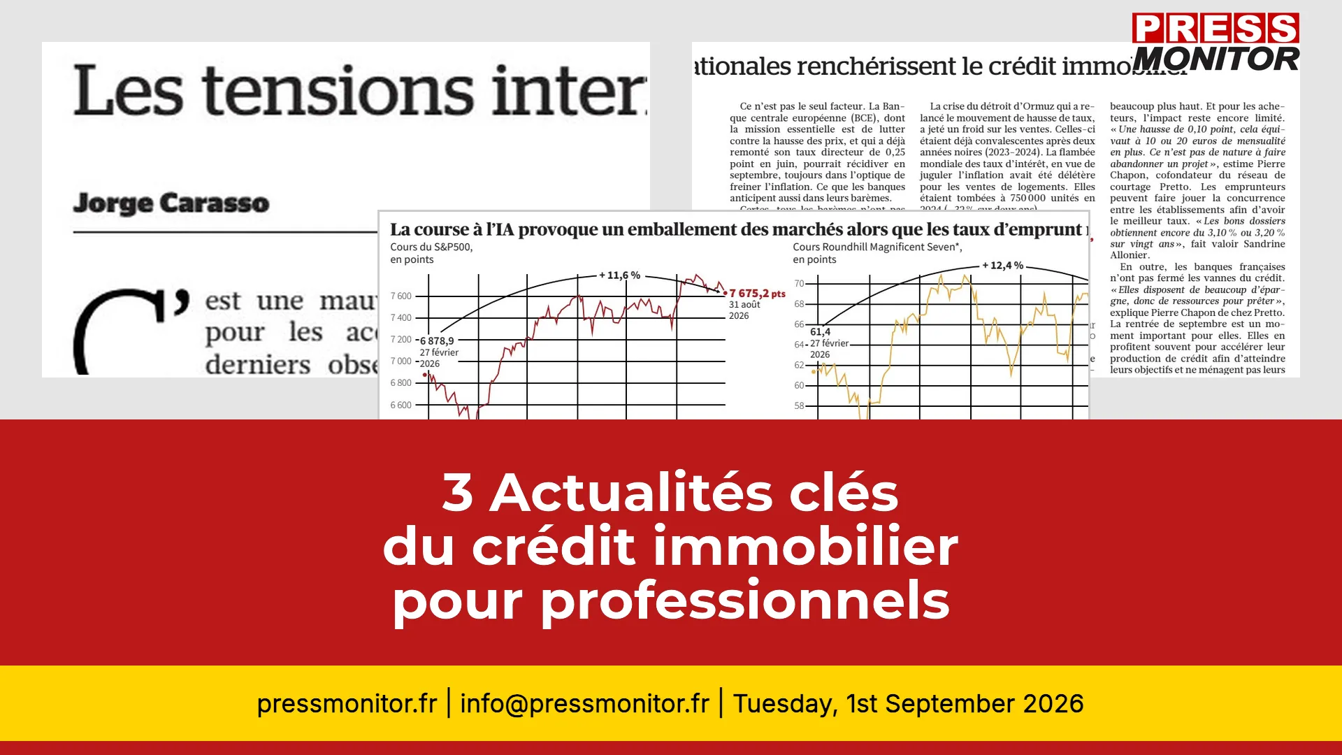 3 Actualités clés du crédit immobilier pour professionnels