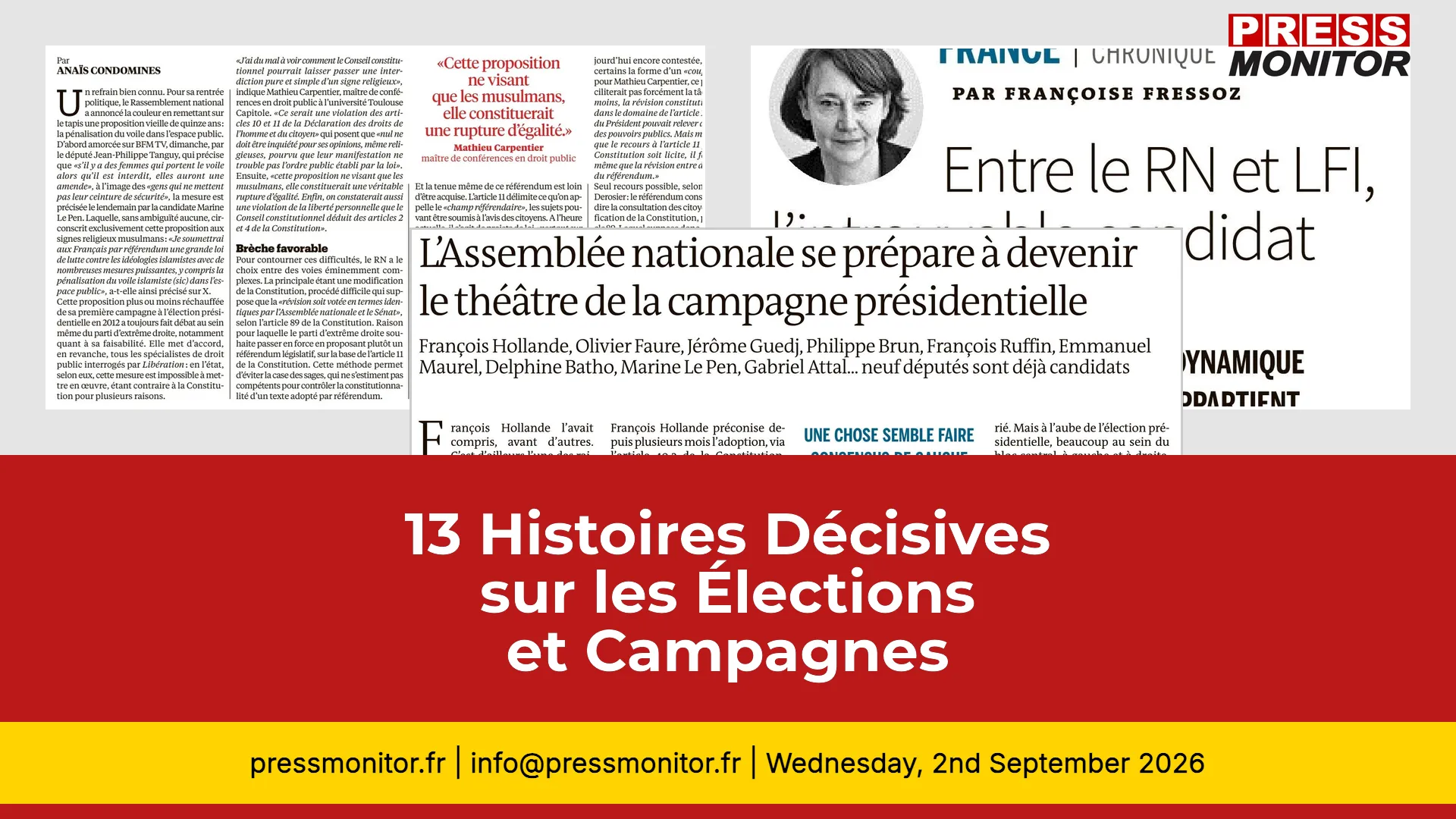 13 Histoires Décisives sur les Élections et Campagnes