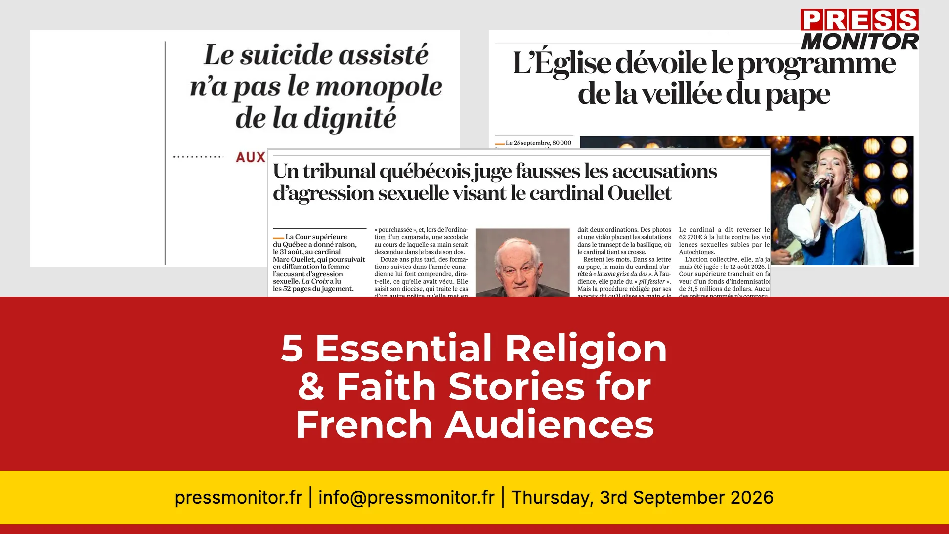 5 Essential Religion & Faith Stories for French Audiences
