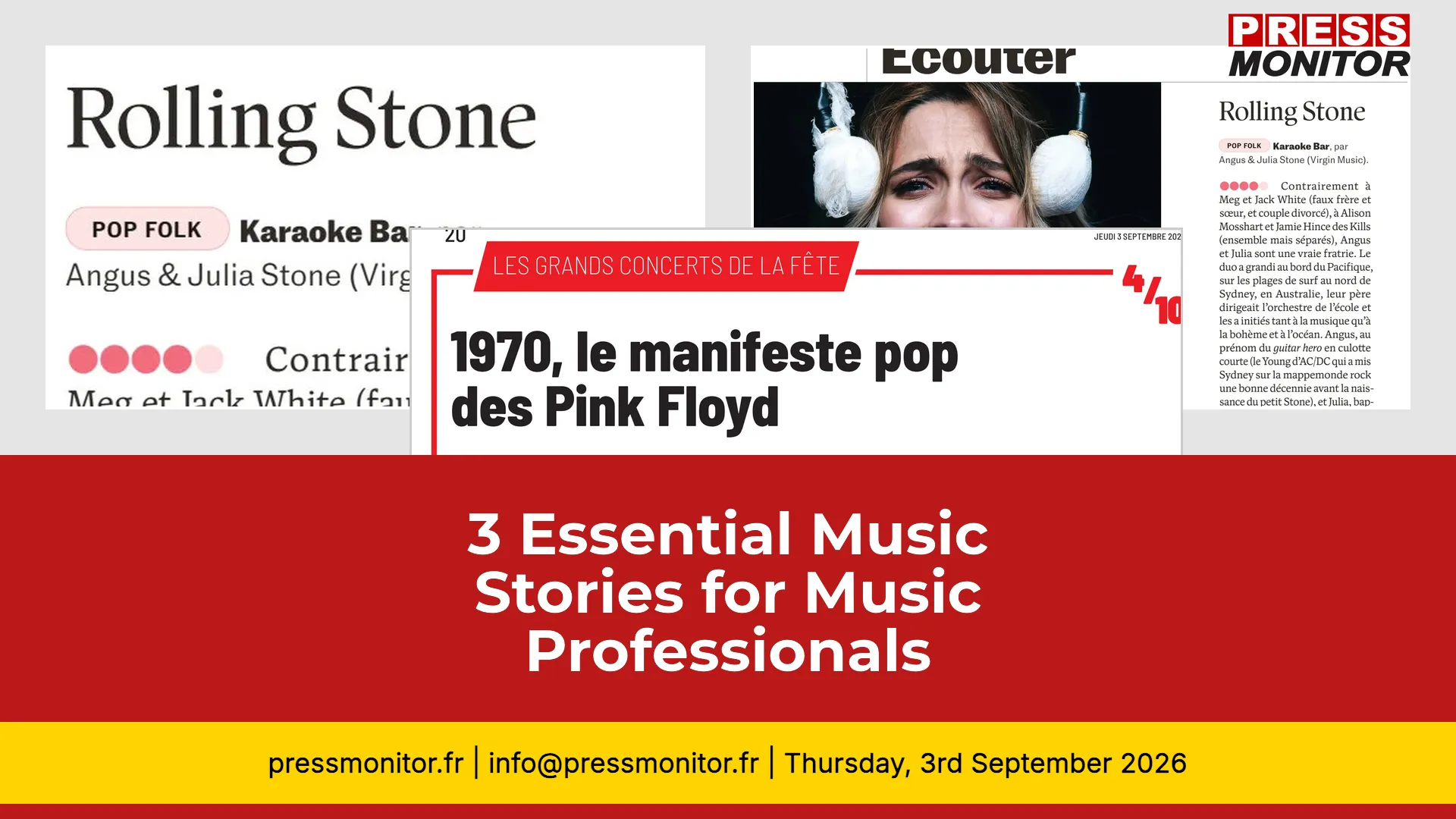 3 Essential Music Stories for Music Professionals