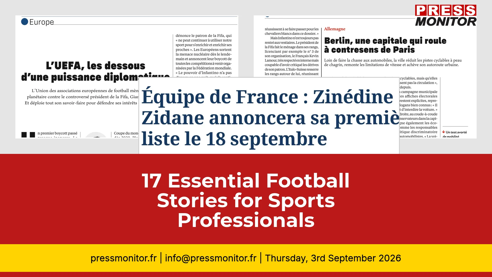 17 Essential Football Stories for Sports Professionals