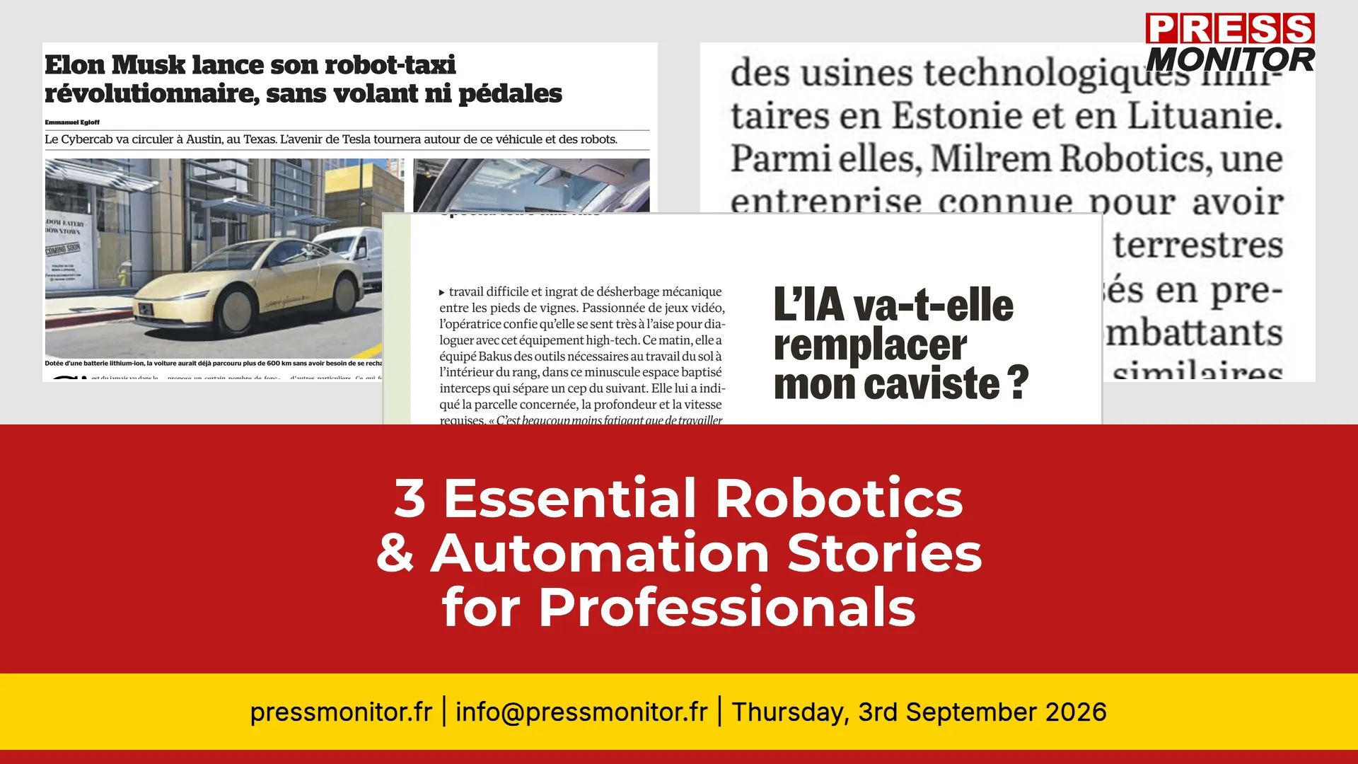 3 Essential Robotics & Automation Stories for Professionals