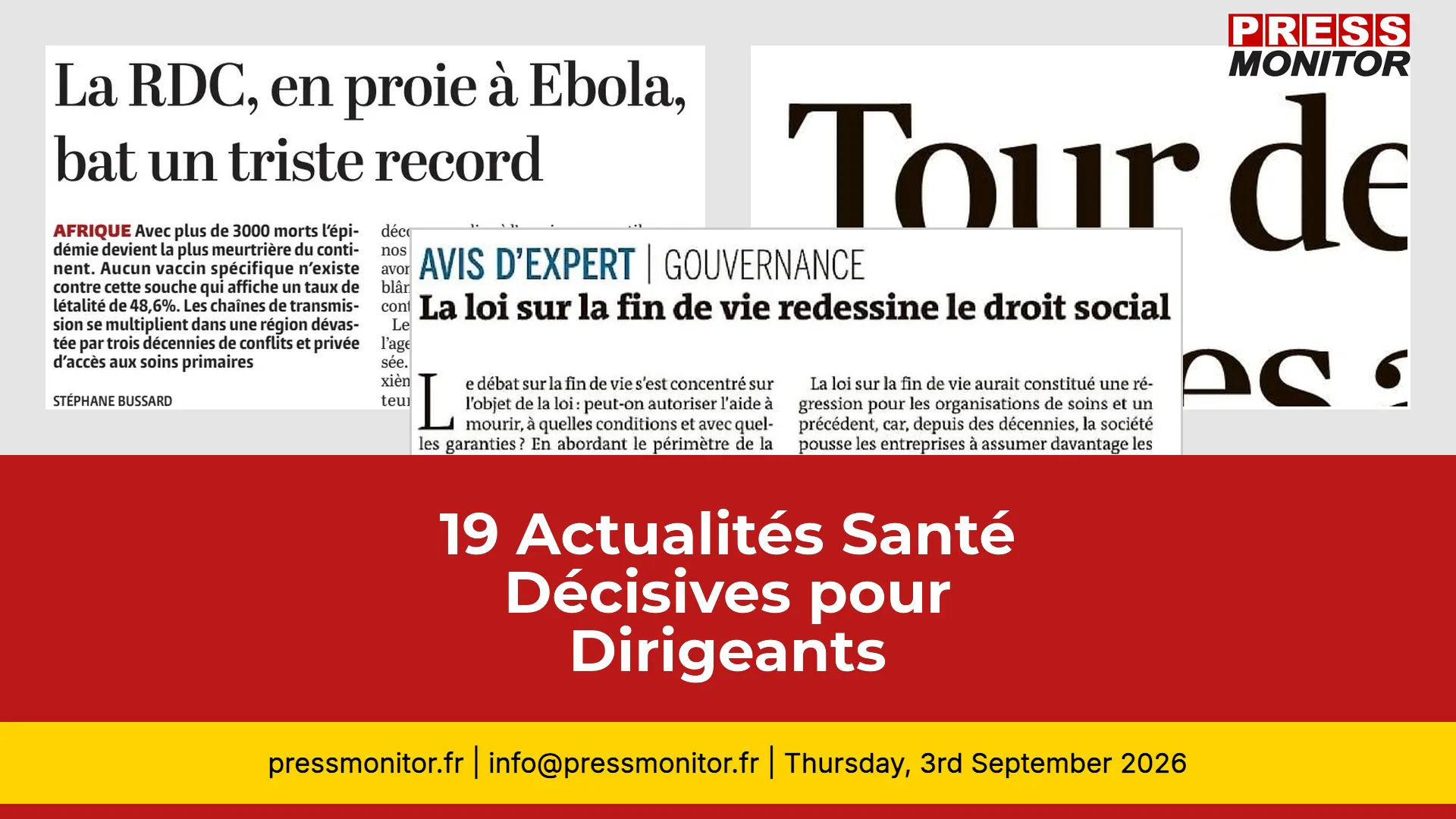 19 Actualités Santé Décisives pour Dirigeants