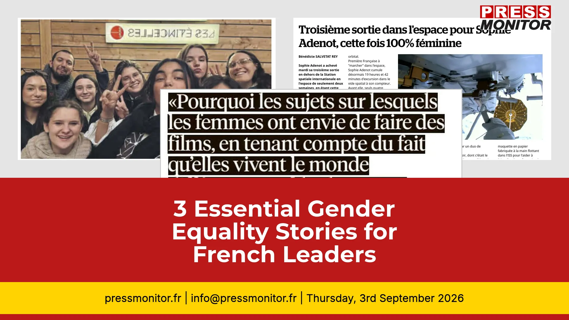 3 Essential Gender Equality Stories for French Leaders
