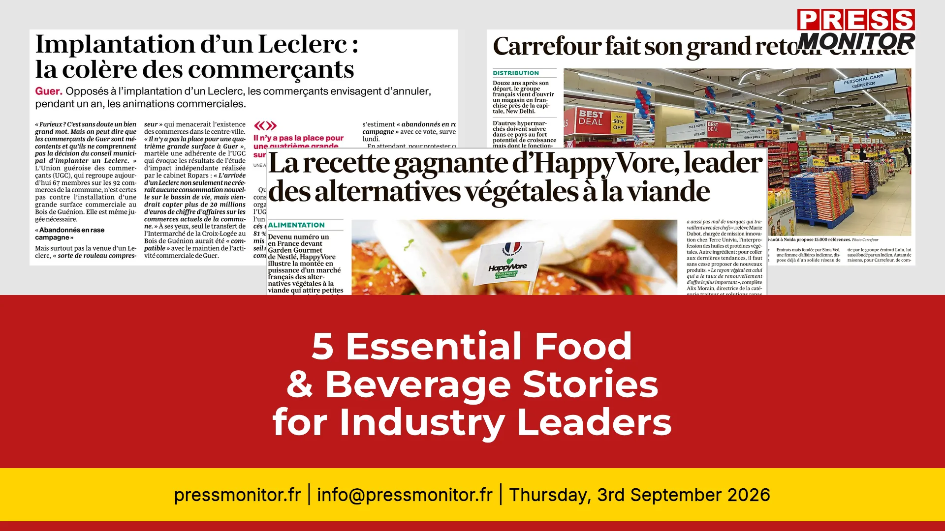 5 Essential Food & Beverage Stories for Industry Leaders