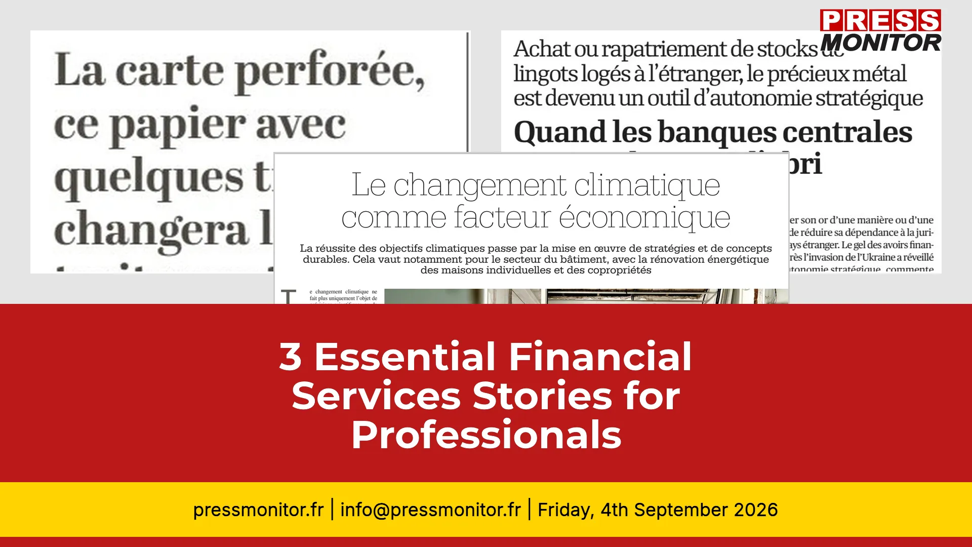 3 Essential Financial Services Stories for Professionals