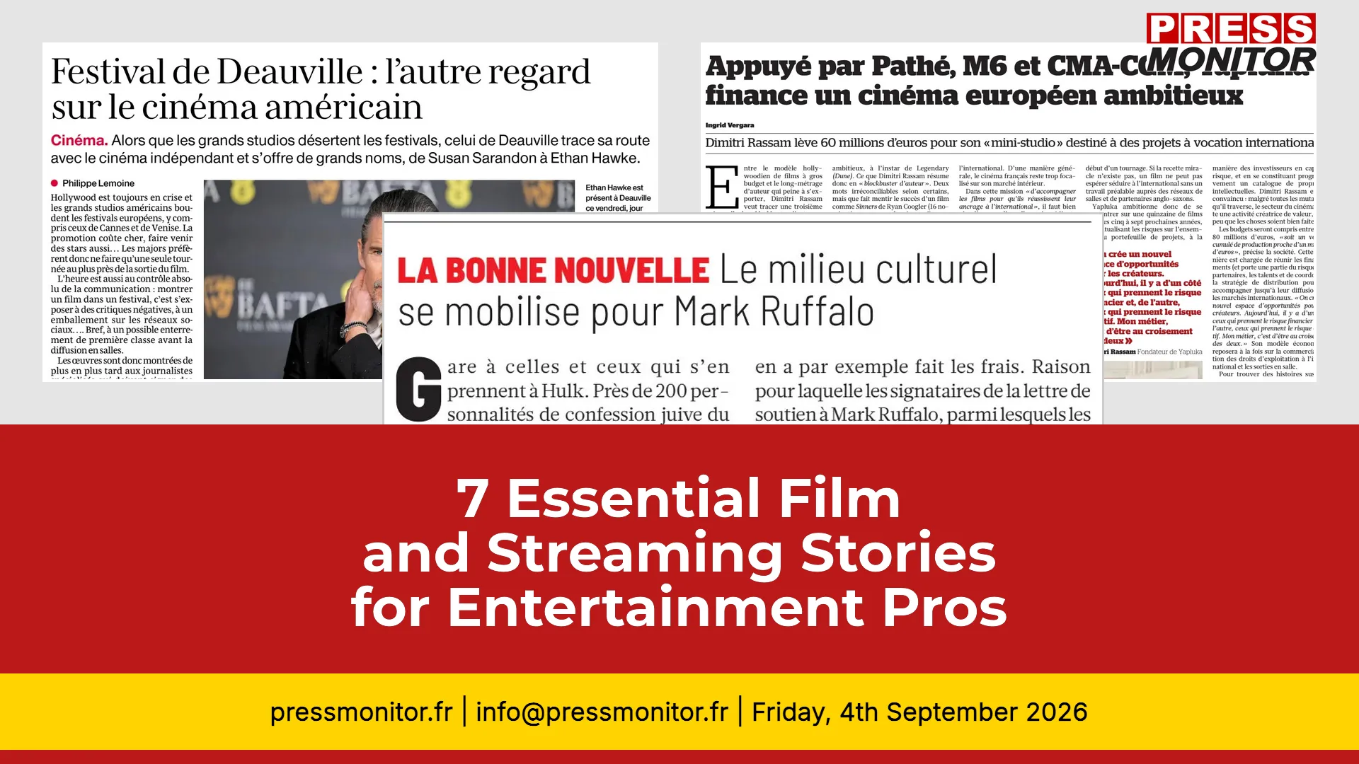 7 Essential Film and Streaming Stories for Entertainment Professionals