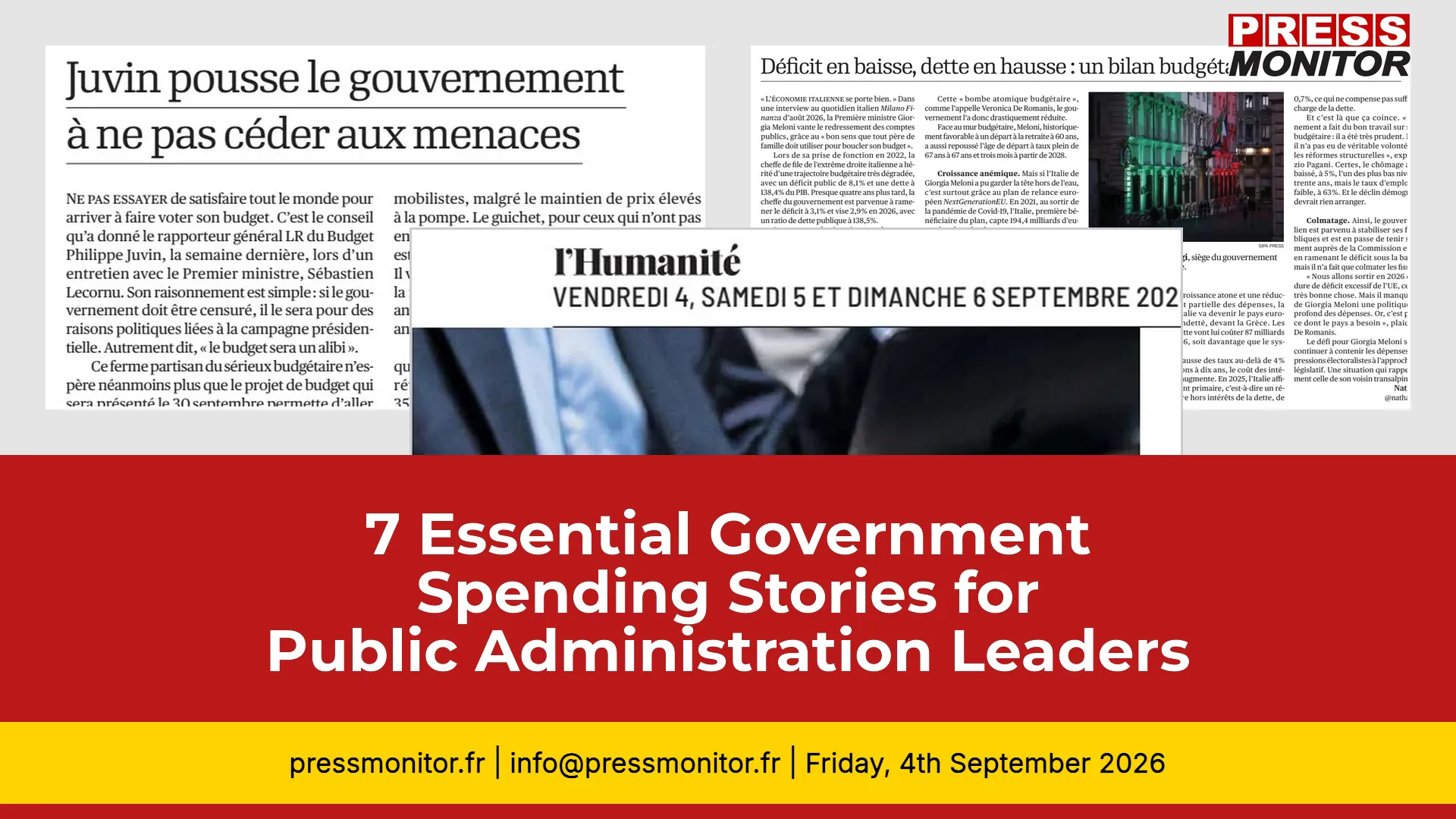 7 Essential Government Spending Stories for Public Administration Leaders