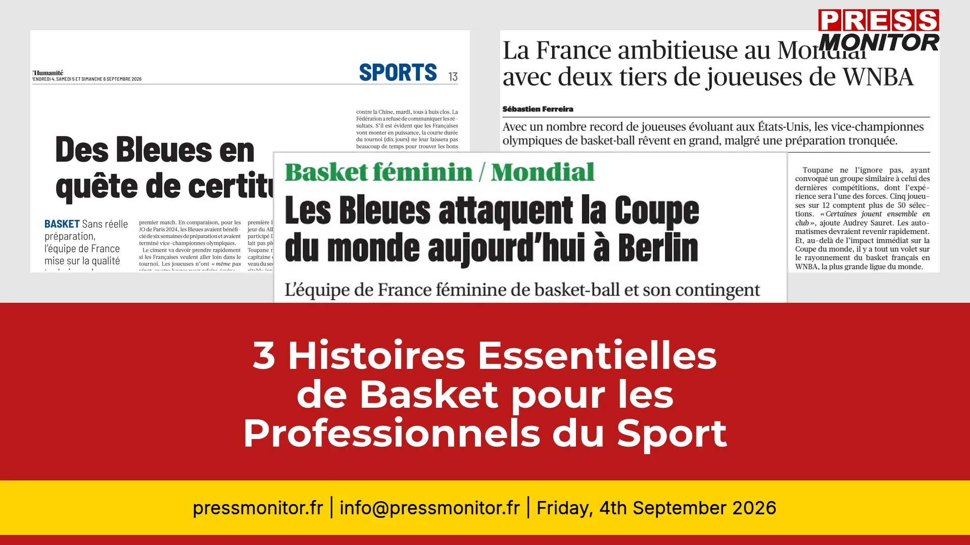 3 Histoires Essentielles de Basket pour les Professionnels du Sport