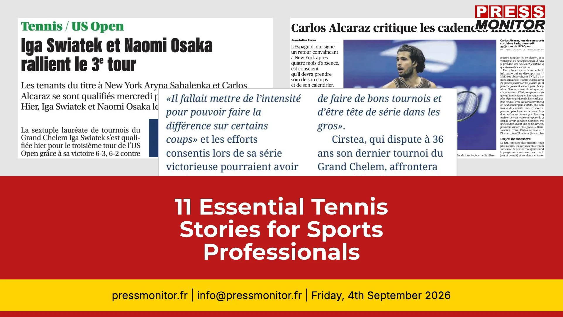 11 Essential Tennis Stories for Sports Professionals