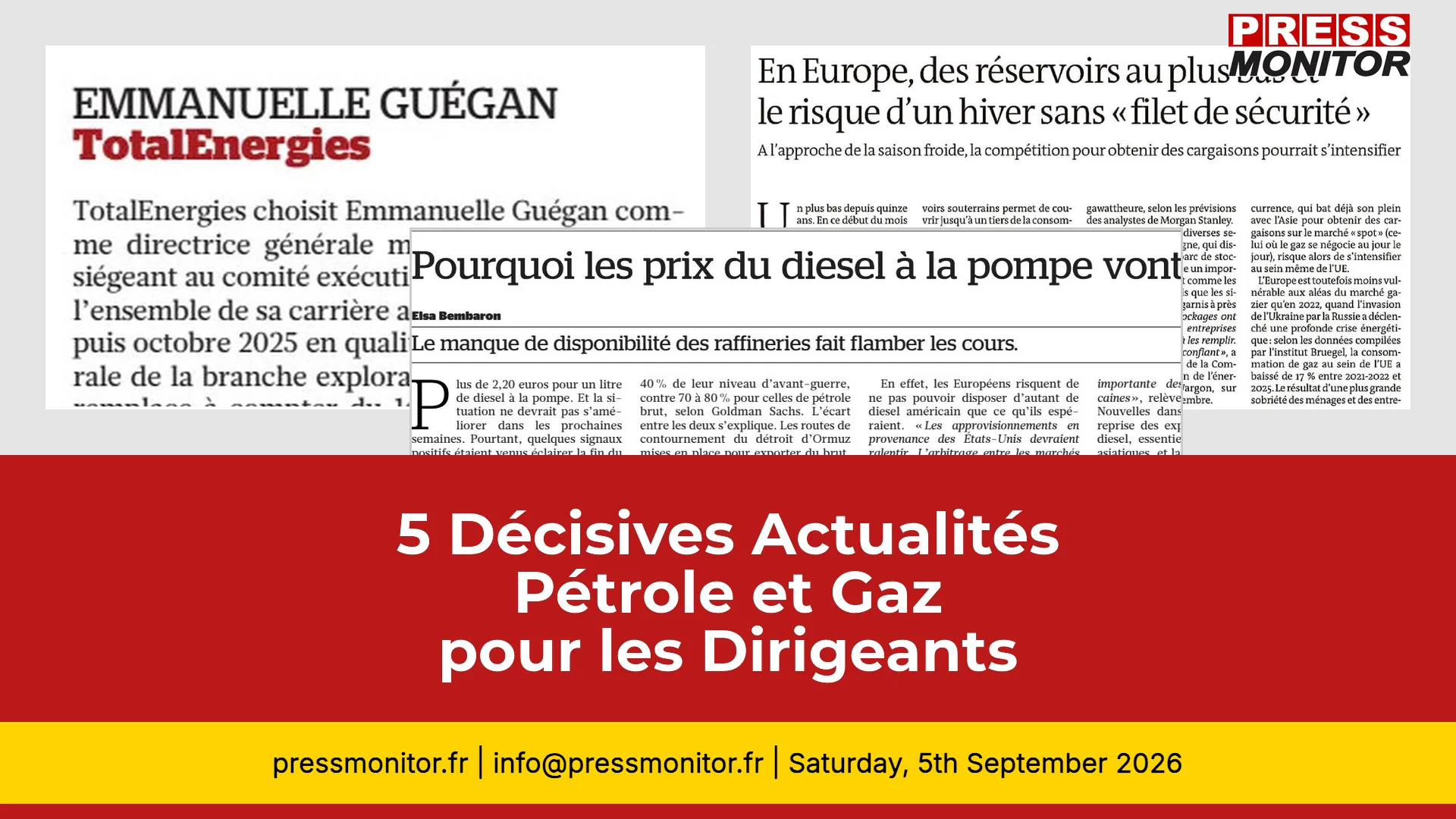 5 Décisives Actualités Pétrole et Gaz pour les Dirigeants