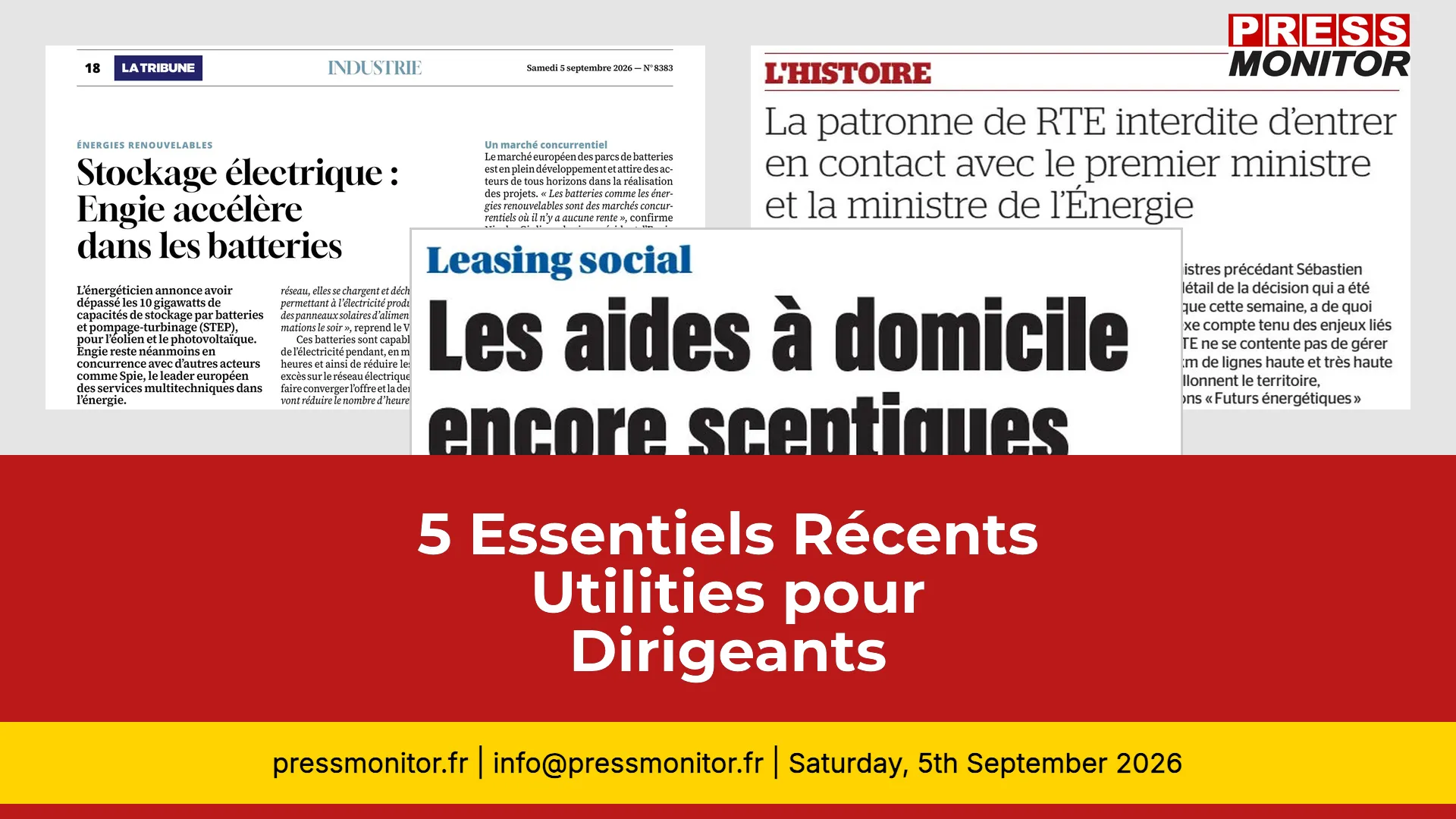 5 Essentiels Récents Utilities pour Dirigeants