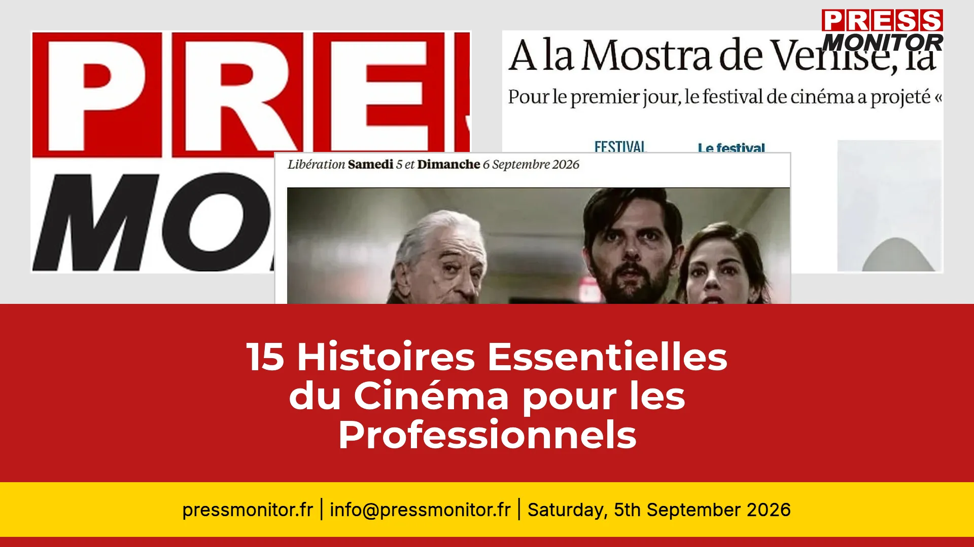 15 Histoires Essentielles du Cinéma pour les Professionnels