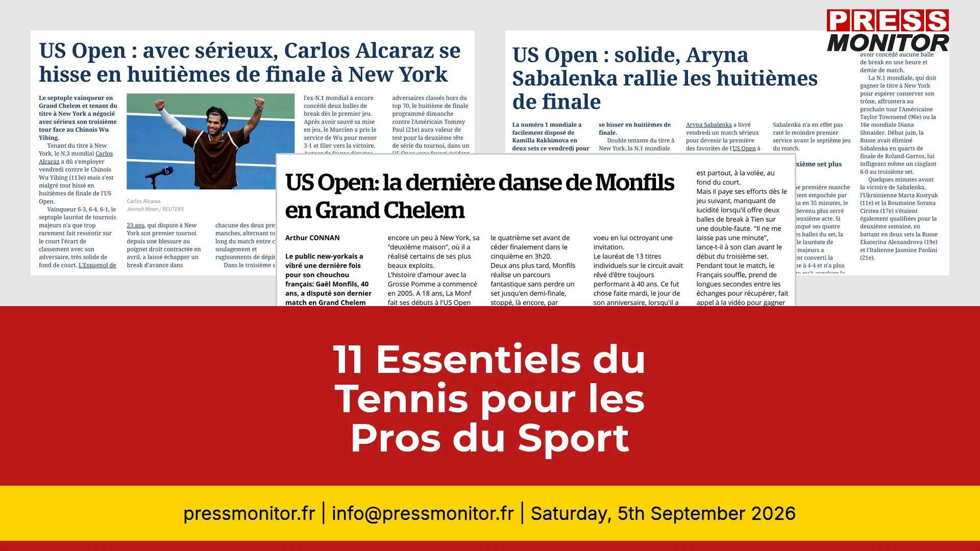 11 Essentiels du Tennis pour les Pros du Sport