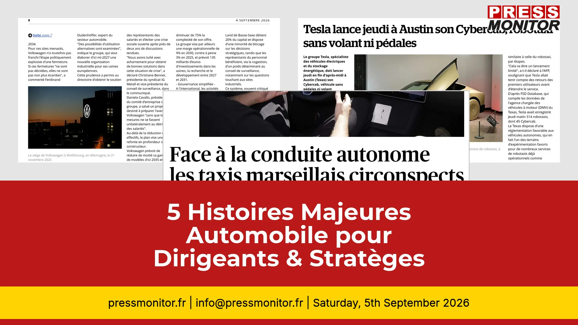 5 Majeures Histoires Automobile pour Dirigeants