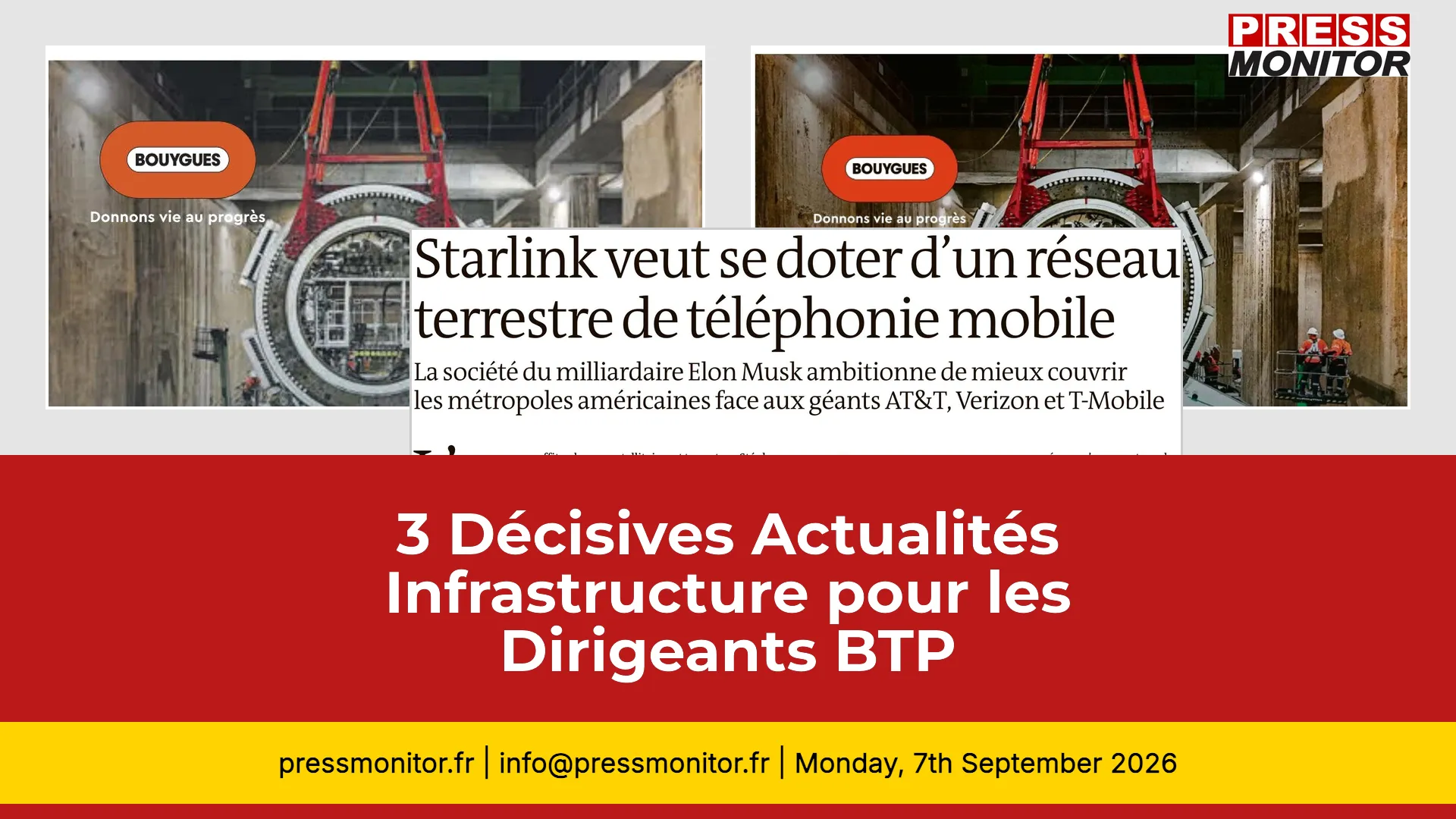 3 Décisives Actualités Infrastructure pour les Dirigeants BTP
