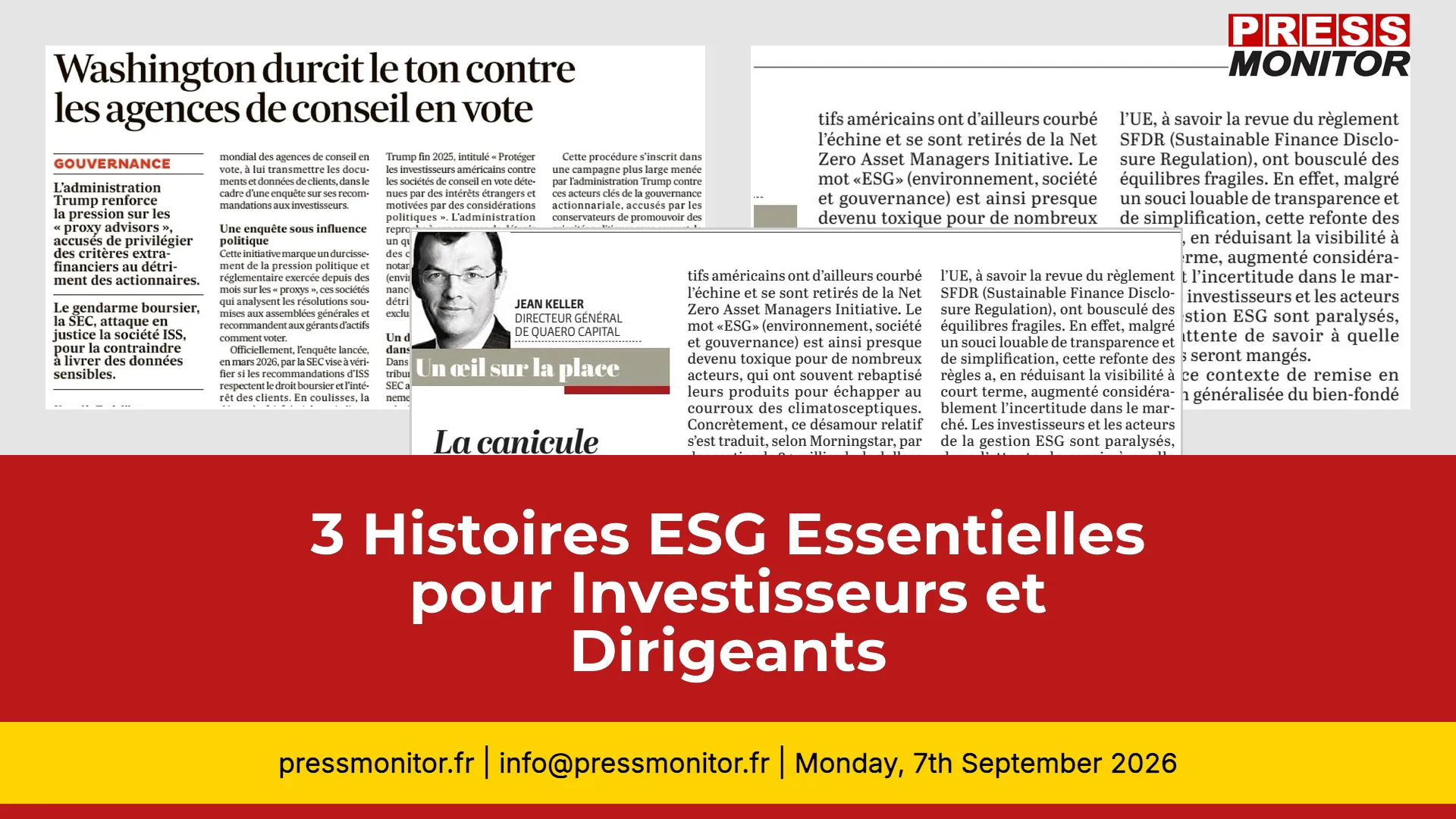 3 Histoires ESG Essentielles pour Investisseurs et Dirigeants