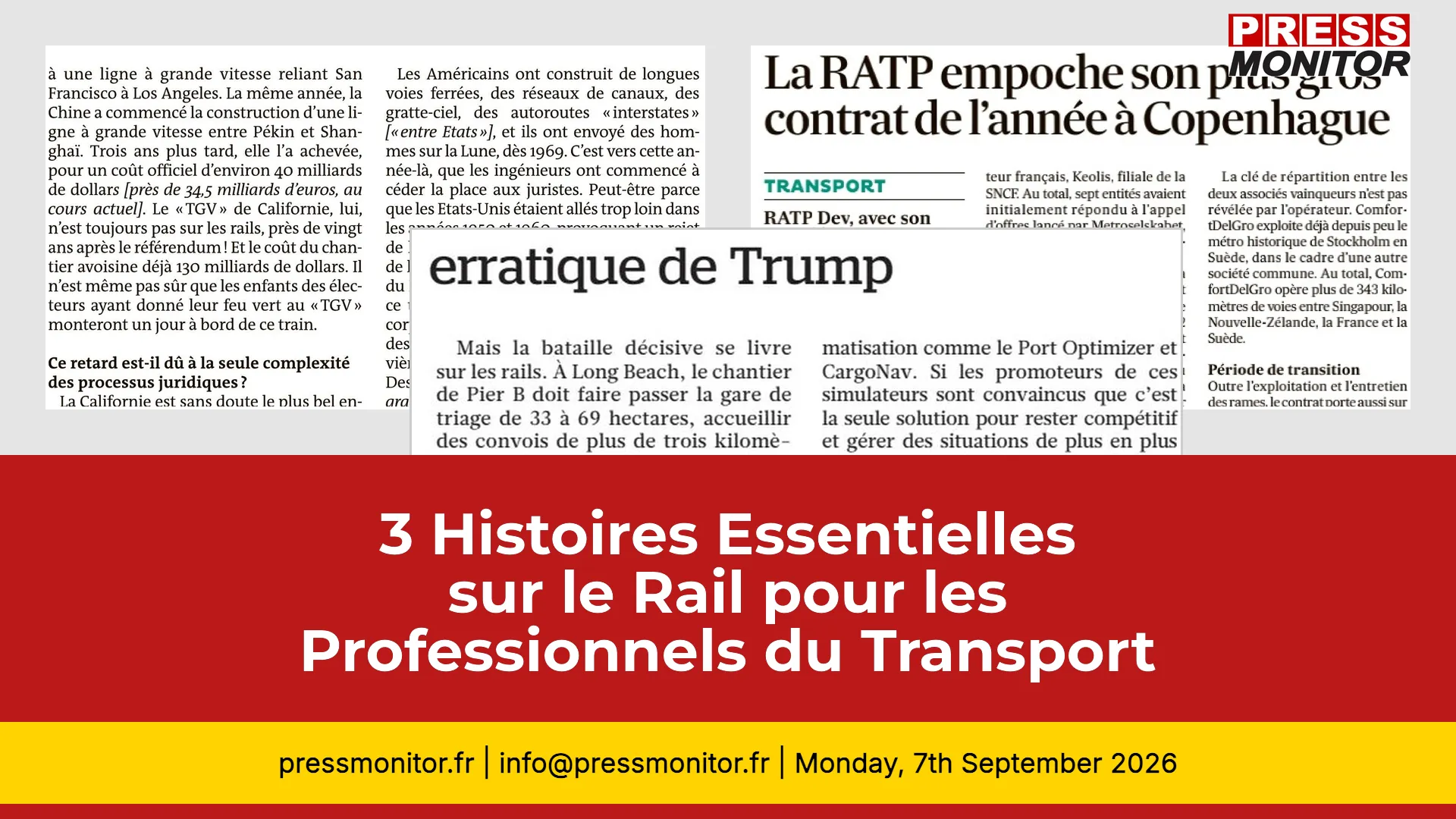 3 Histoires Essentielles sur le Rail pour les Professionnels du Transport
