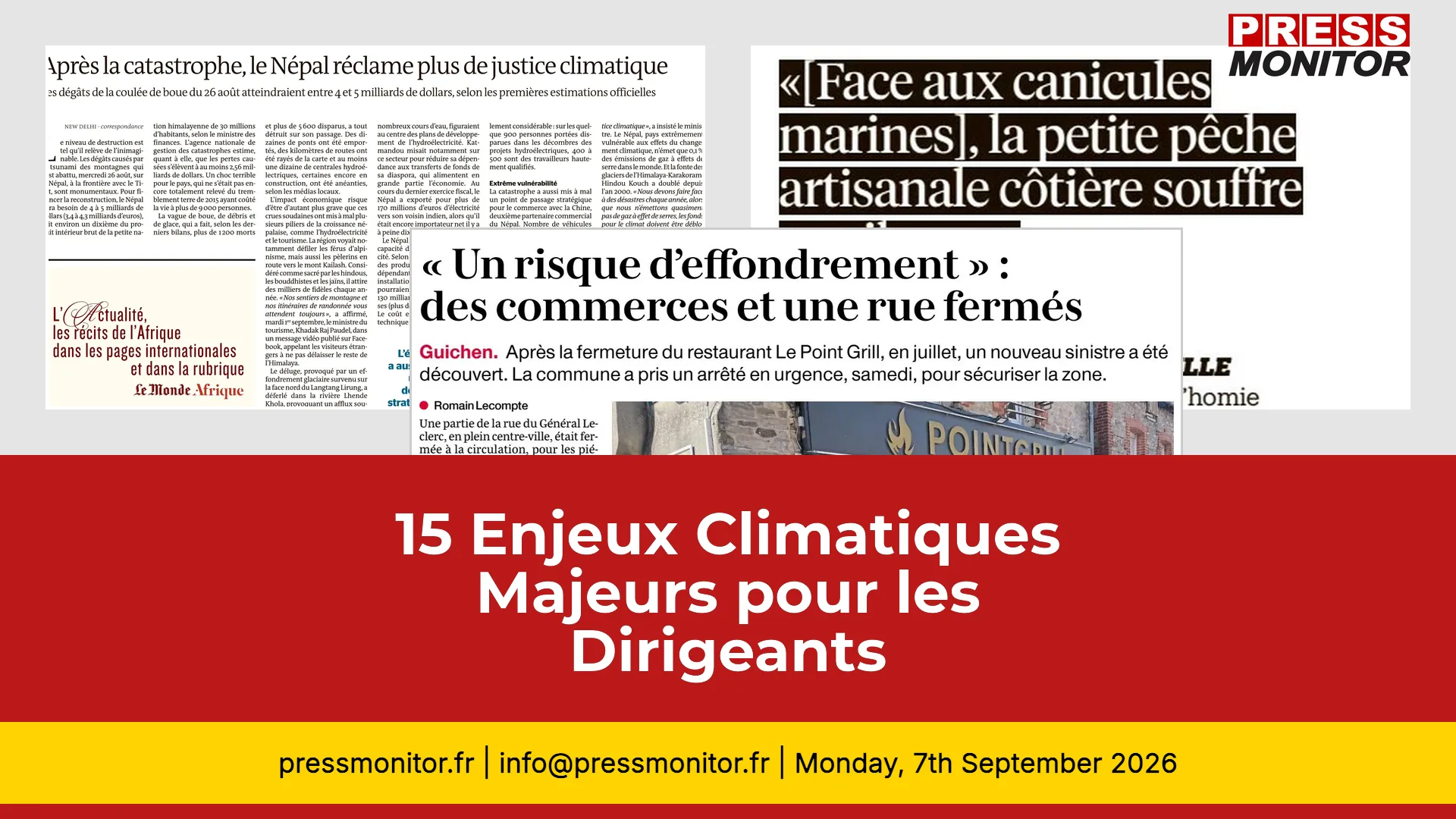 15 Enjeux Climatiques Majeurs pour les Dirigeants