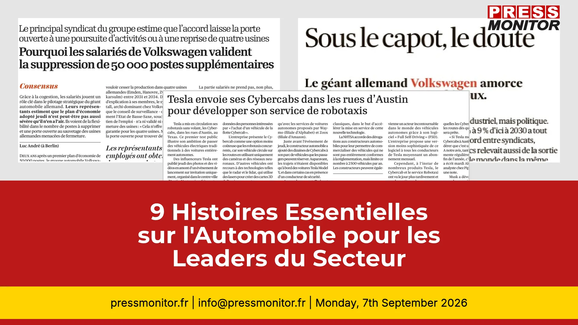 9 Histoires Essentielles sur l'Automobile pour les Leaders du Secteur