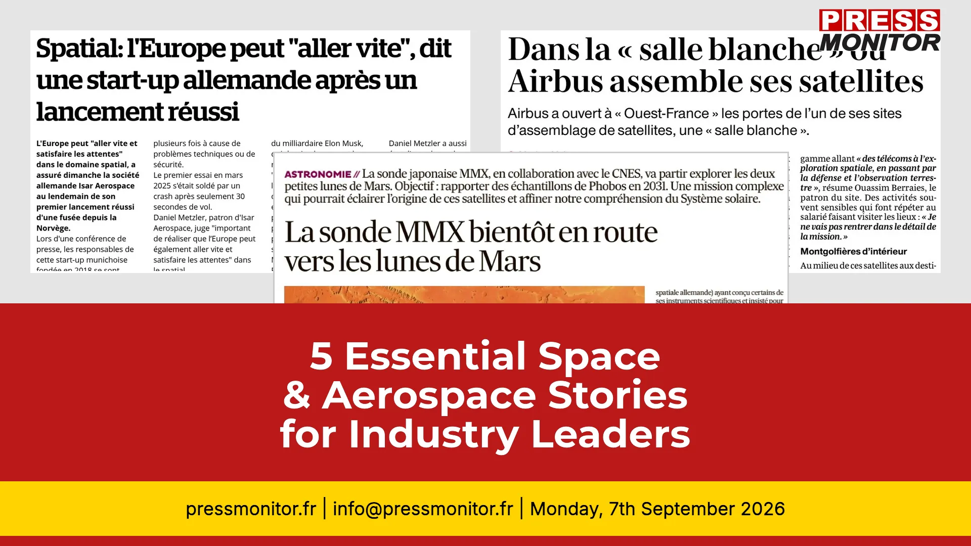 5 Essential Space & Aerospace Stories for Industry Leaders