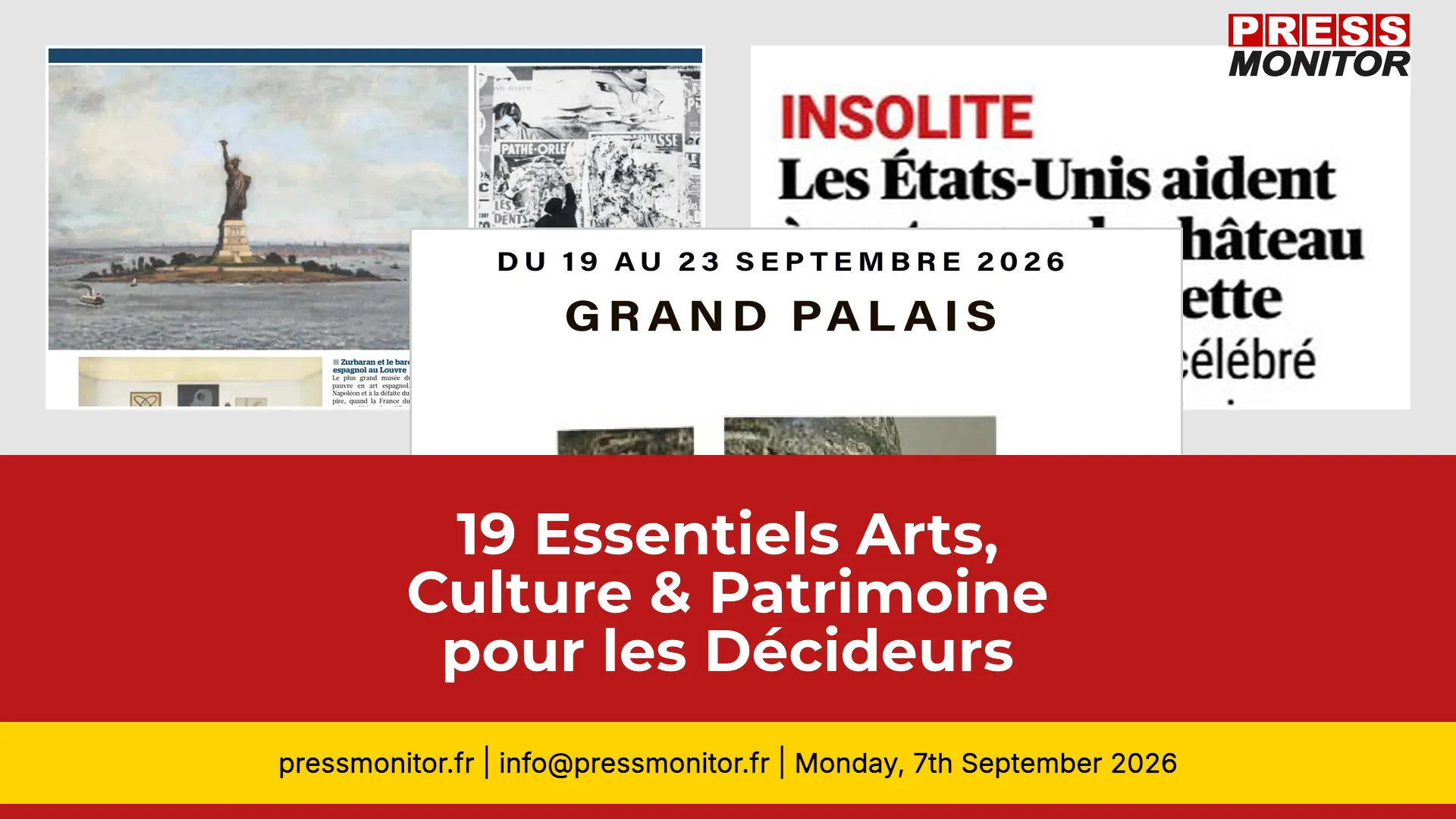 19 Essentiels Arts, Culture & Patrimoine pour les Décideurs