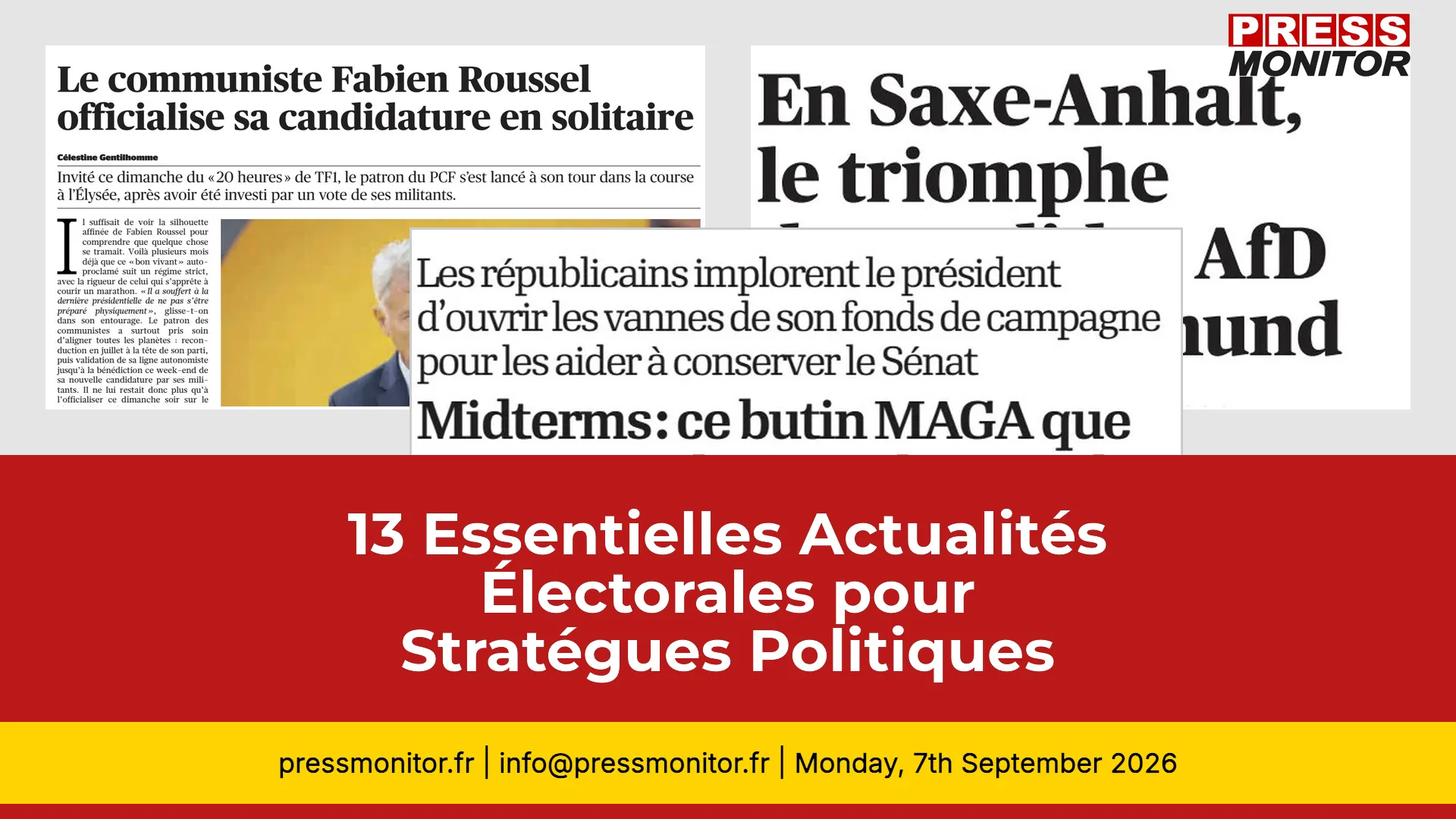 13 Essentielles Actualités Électorales pour Stratèges