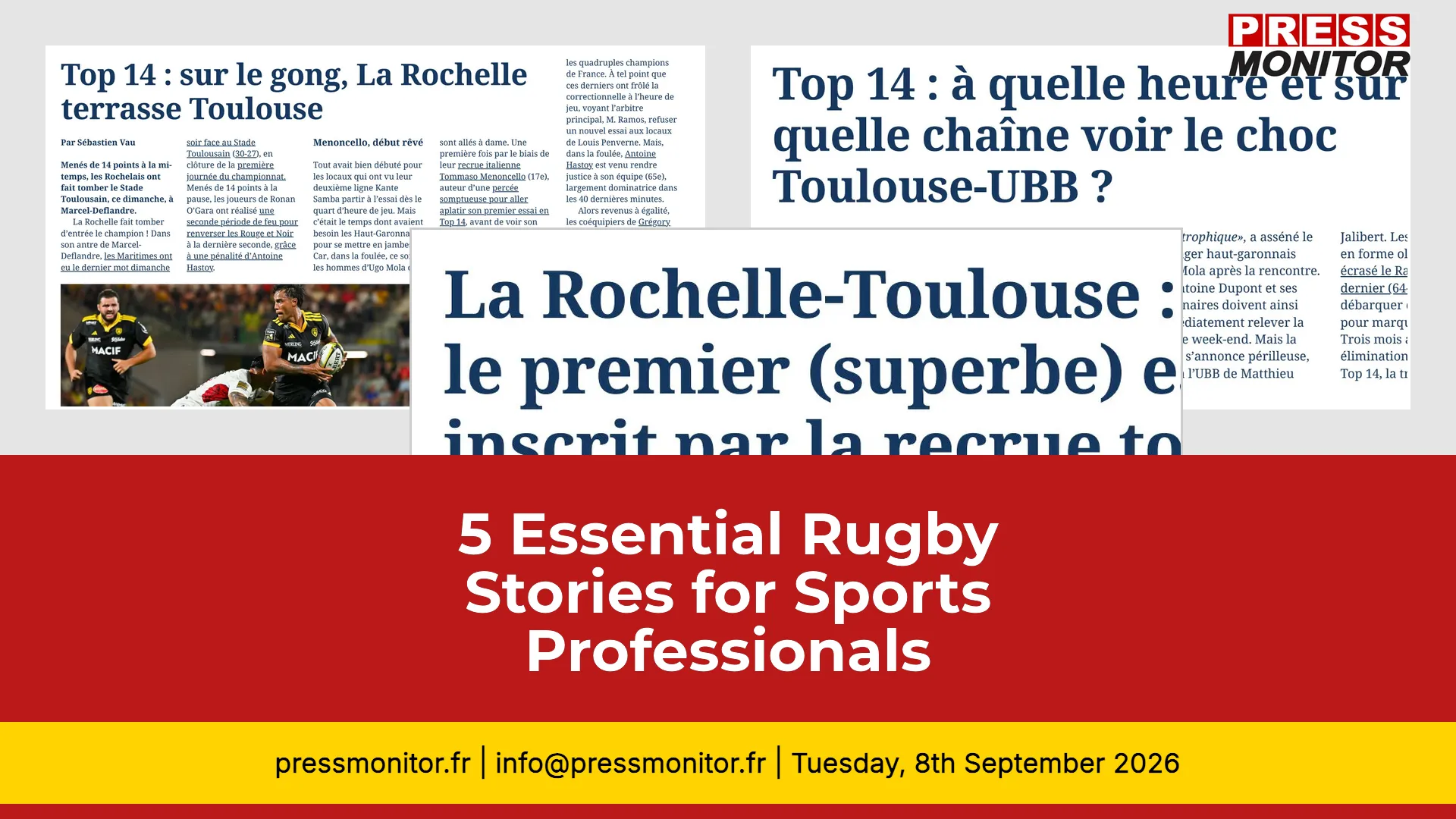 5 Essential Rugby Stories for Sports Professionals