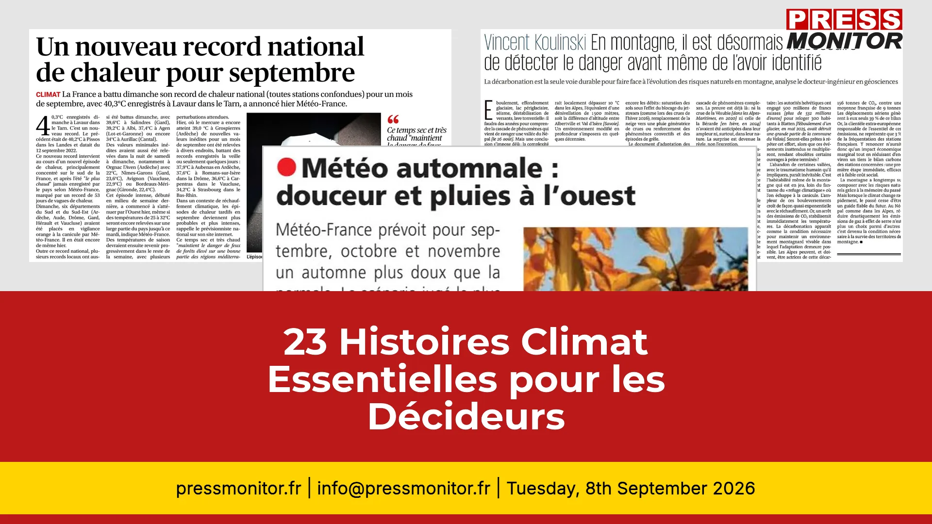 23 Histoires Climat Essentielles pour les Décideurs