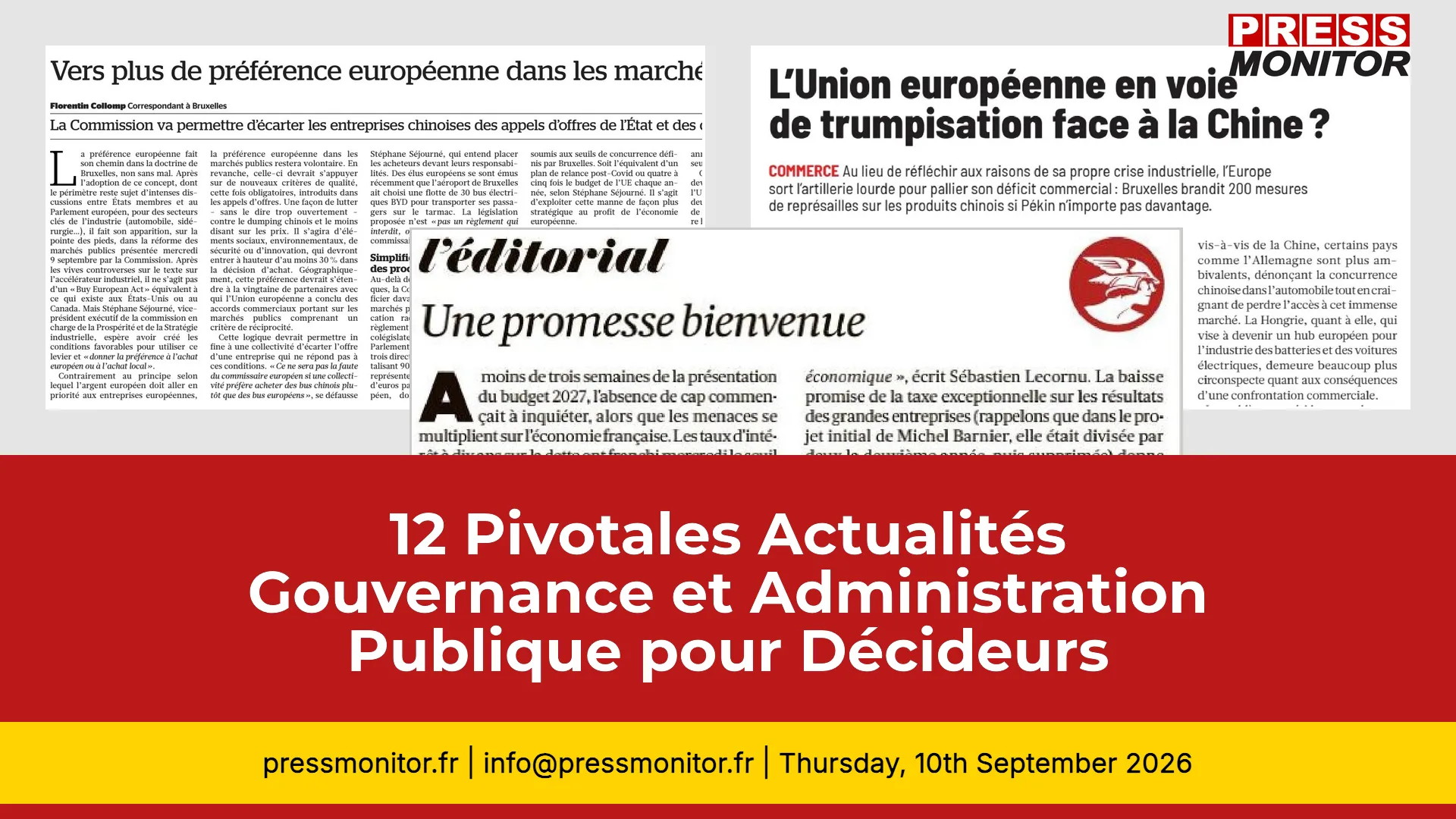 12 Pivotales Actualités Gouvernance et Administration Publique pour Décideurs