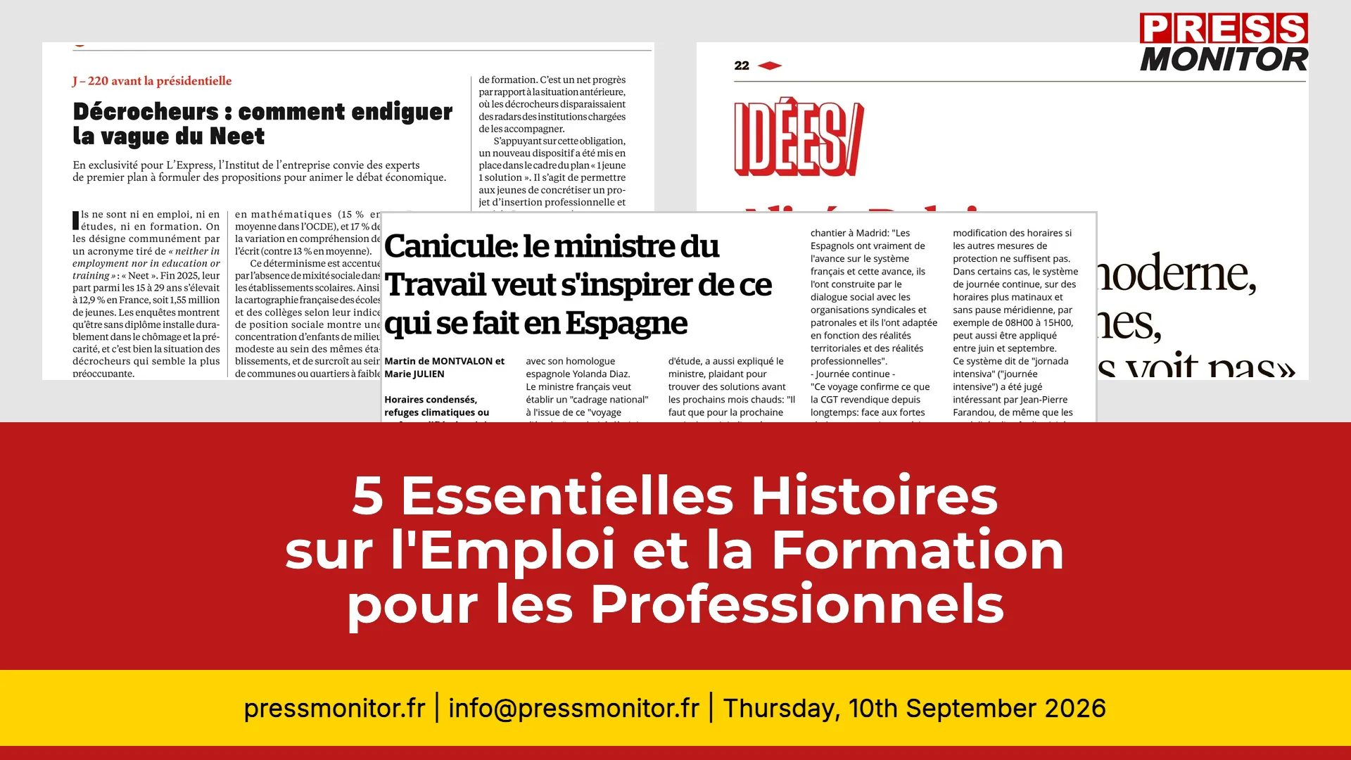 5 Essentielles Histoires sur l'Emploi et la Formation pour les Professionnels