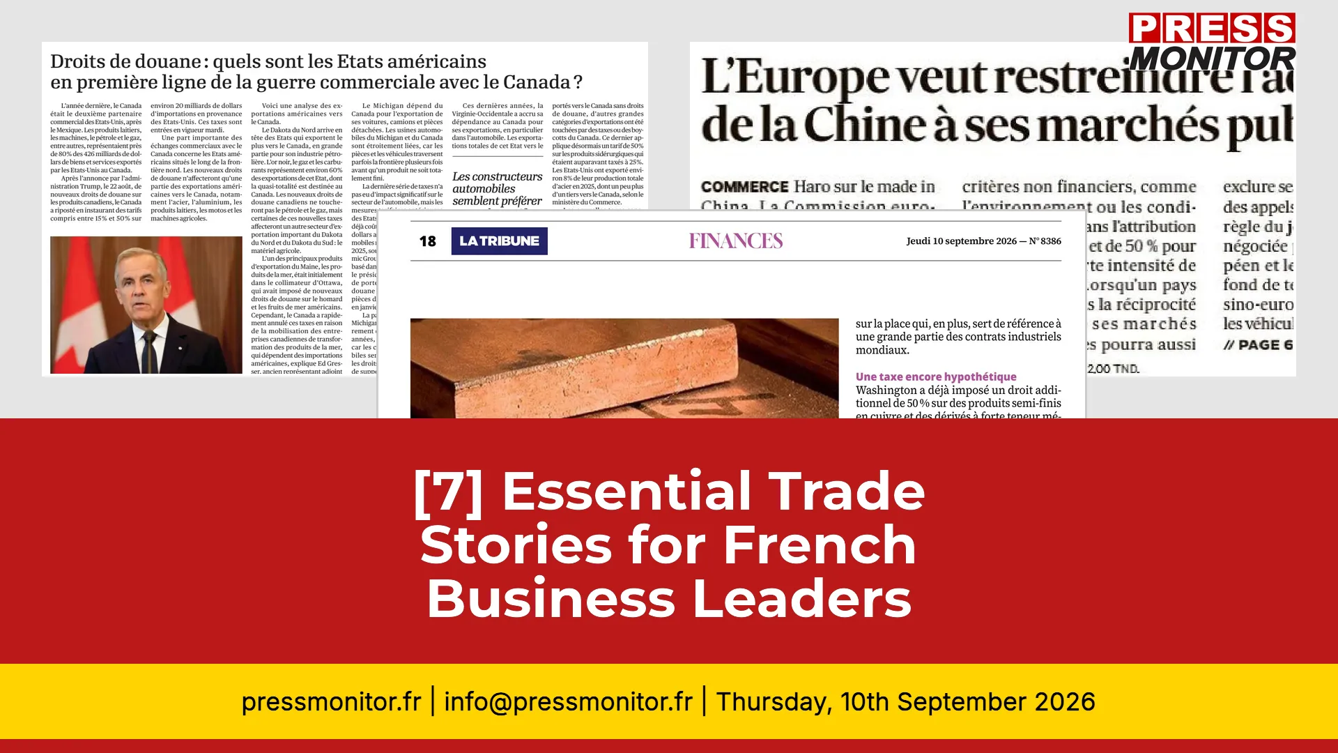 [7] Essential Trade Stories for French Business Leaders
