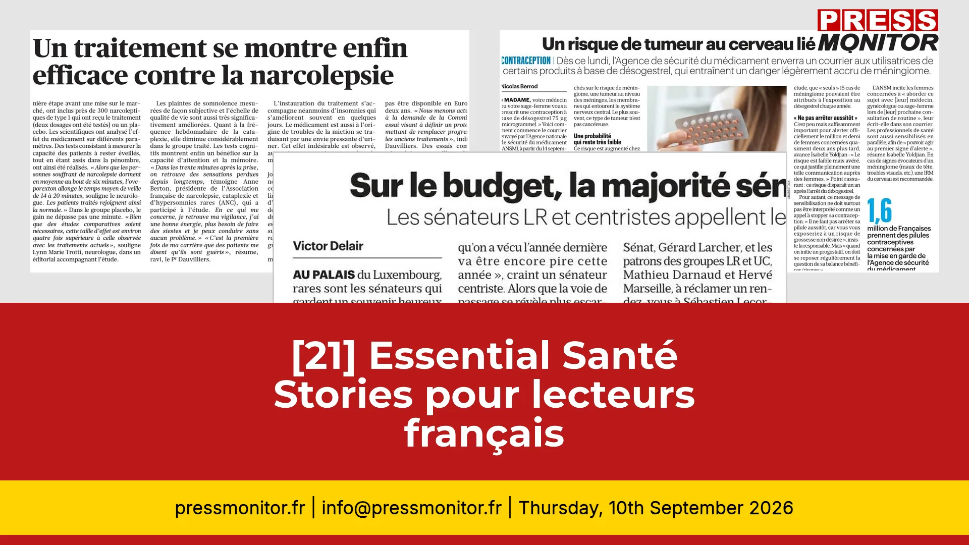 [21] Essential Santé Stories pour lecteurs français