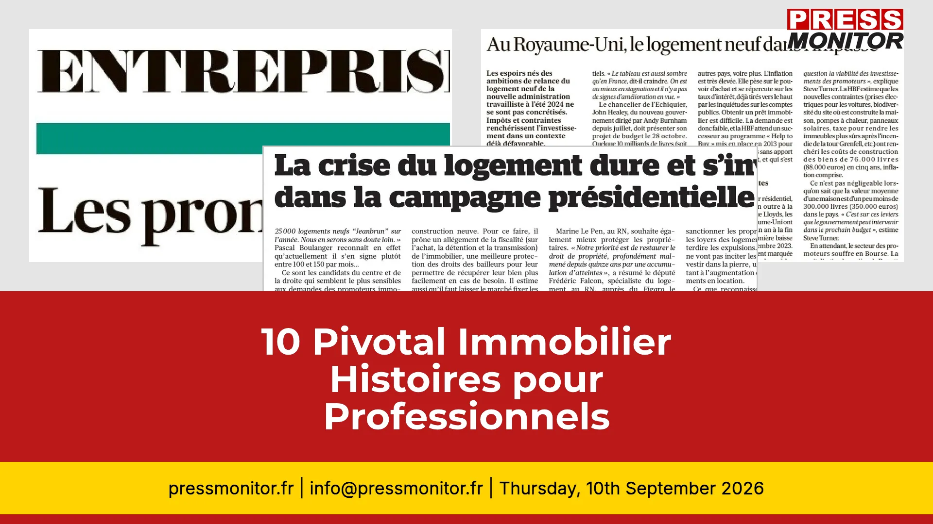 10 Pivotal Immobilier Histoires pour Professionnels