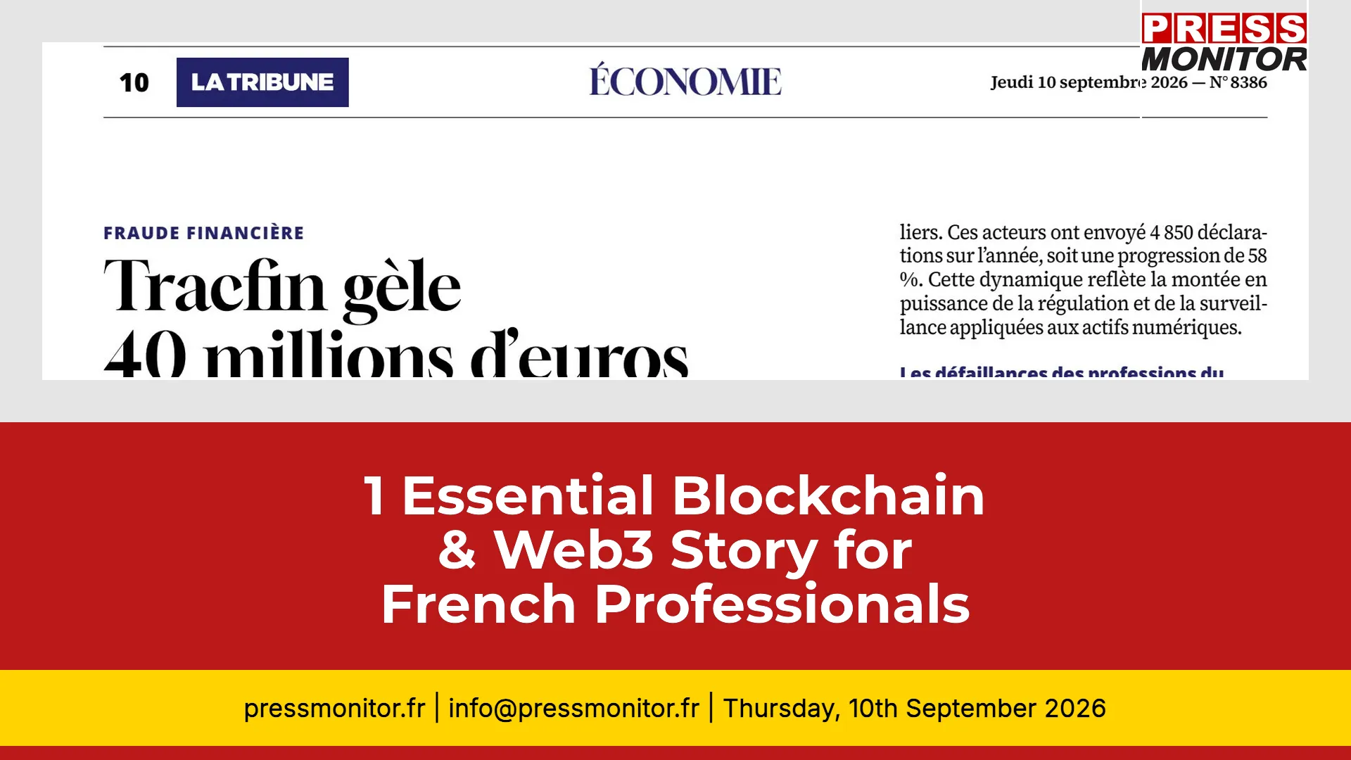 1 Essential Blockchain & Web3 Story for French Professionals