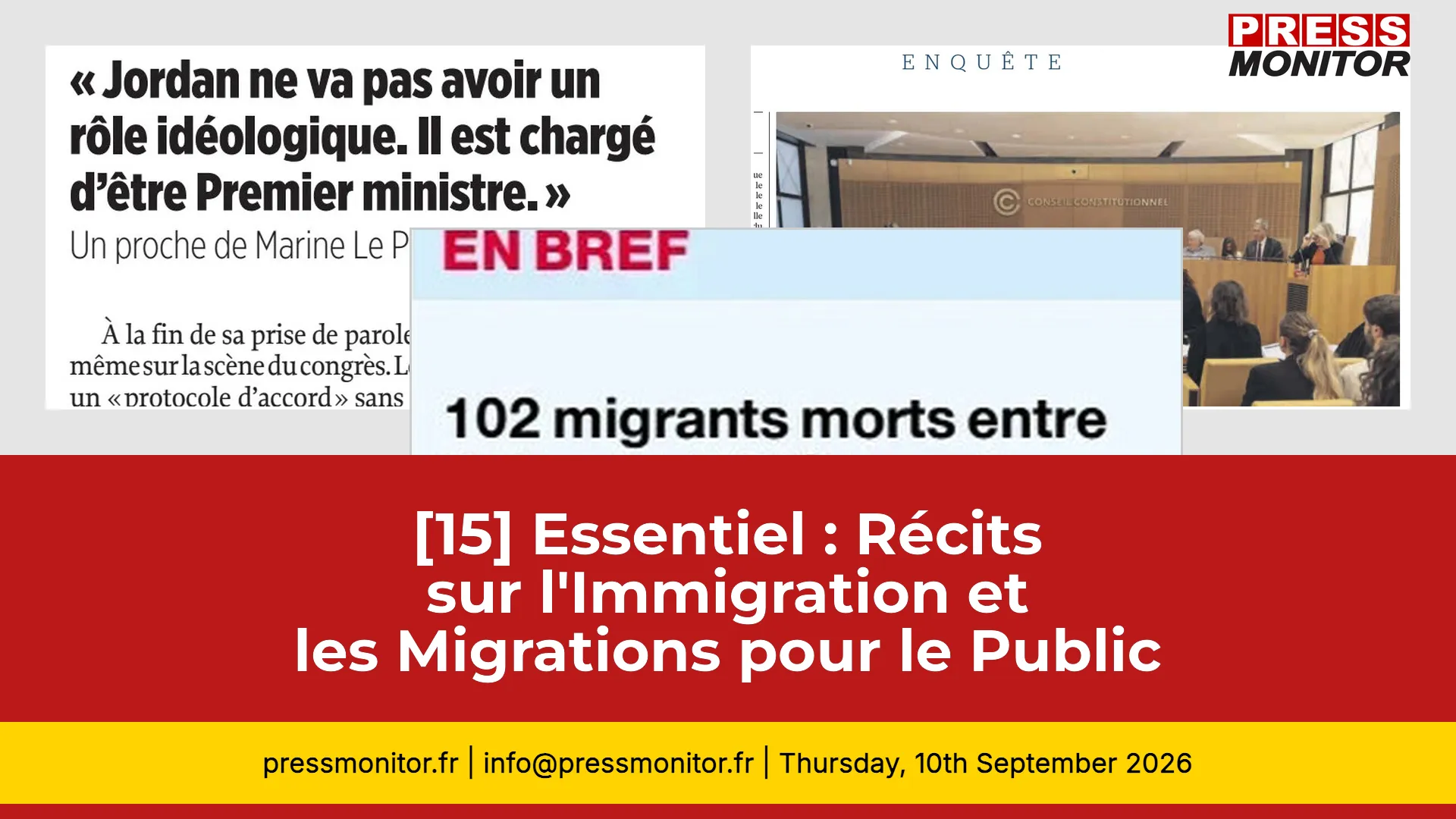 [15] Essentiel : Récits sur l'Immigration et les Migrations pour le Public