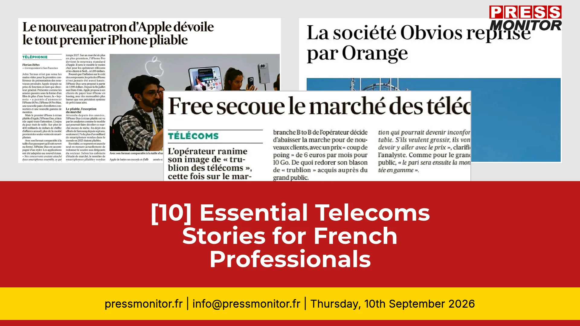 [10] Essential Télécommunications Stories for French Professionals