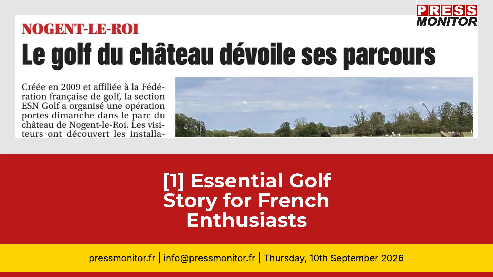 [1] Essential Golf Story for French Enthusiasts