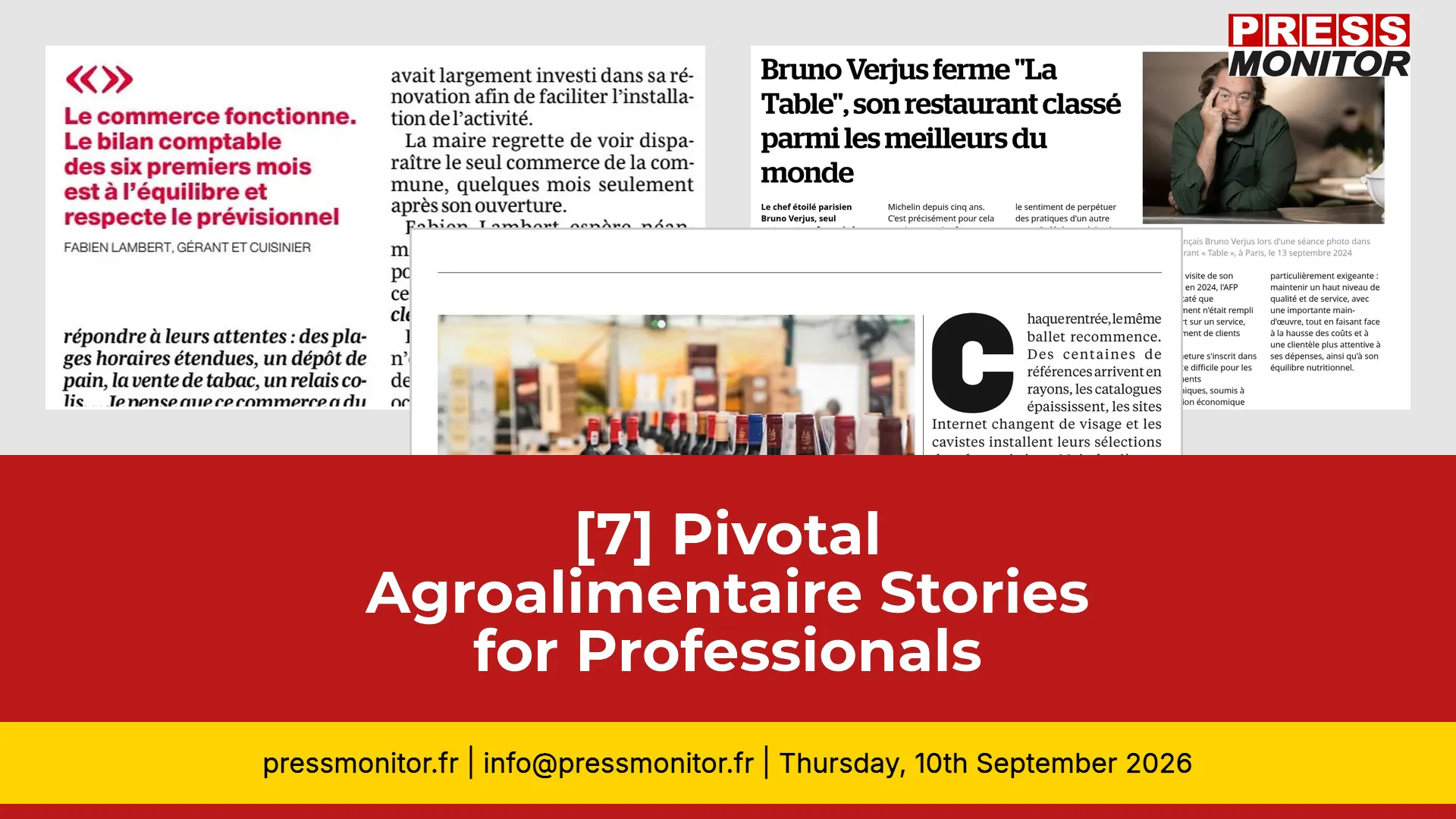 [7] Pivotal Agroalimentaire Stories for Professionals