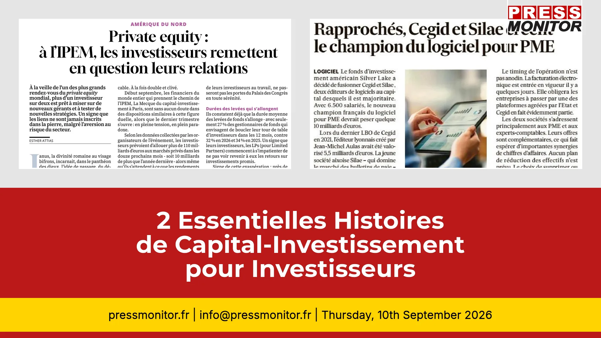 2 Essentielles Histoires de Capital-Investissement pour Investisseurs