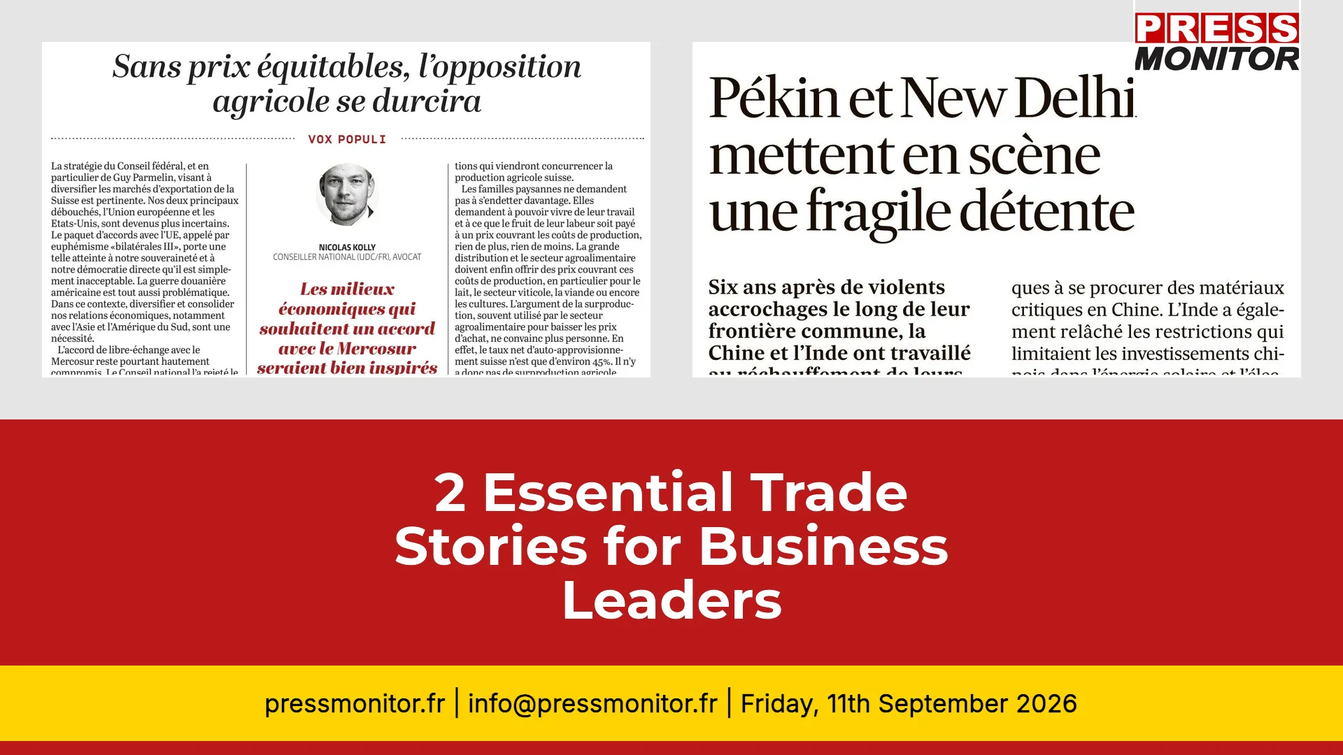 2 Essential Trade Stories for Business Leaders