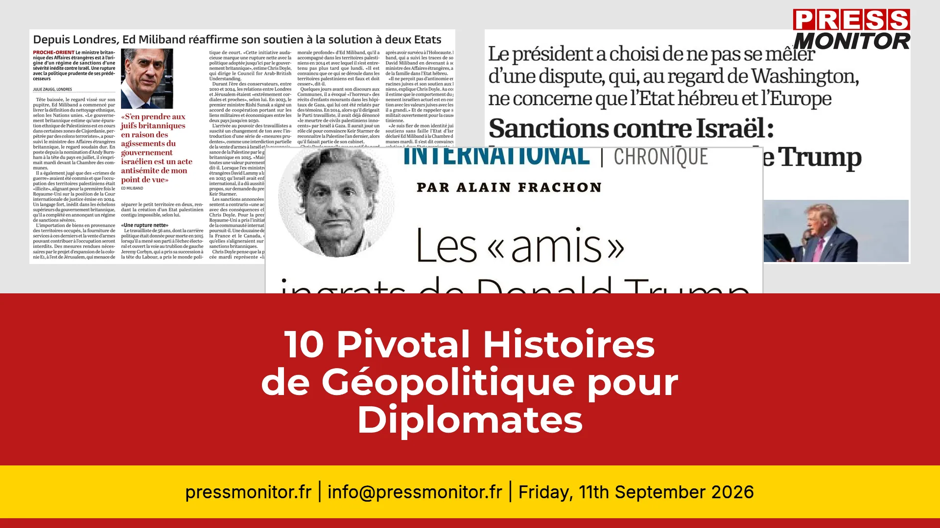 10 Pivotal Histoires de Géopolitique pour Diplomates