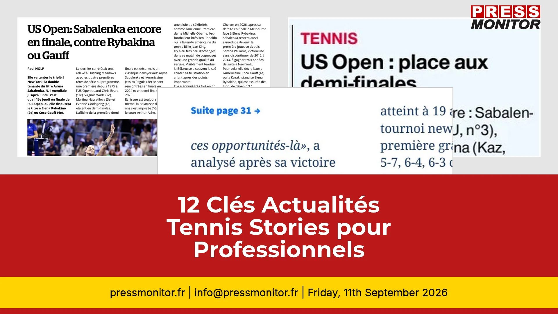 12 Clés Actualités Tennis Stories pour Professionnels